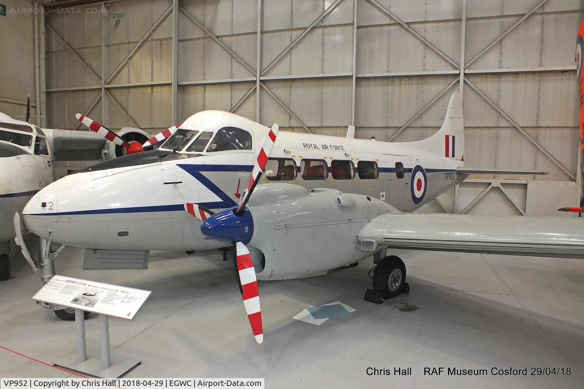 VP952, De Havilland DH-104 Devon C.2 C/N 04048, RAF Museum, Cosford