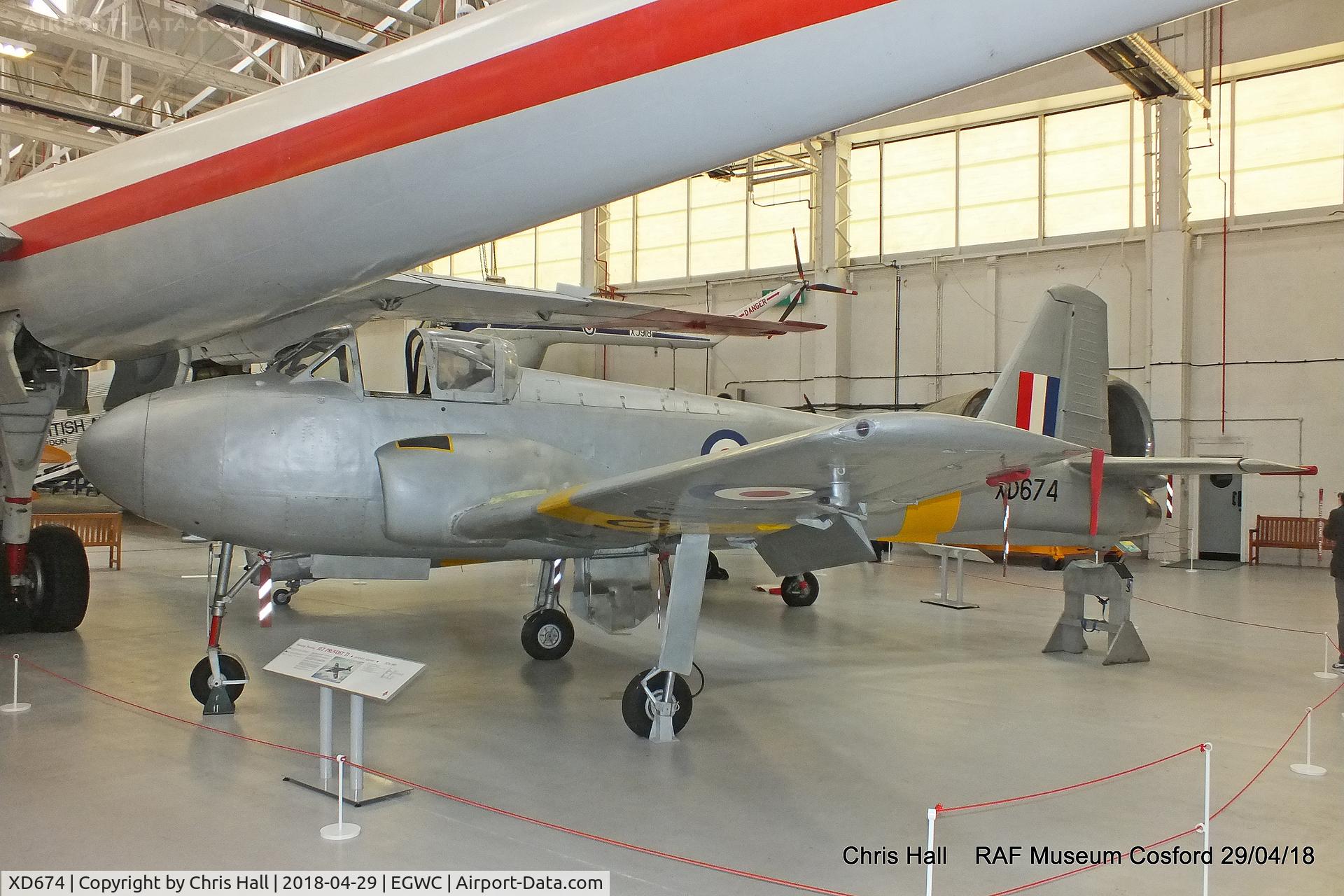 XD674, 1955 Hunting Percival P-84 Jet Provost T.1 C/N PAC/84/001, RAF Museum, Cosford