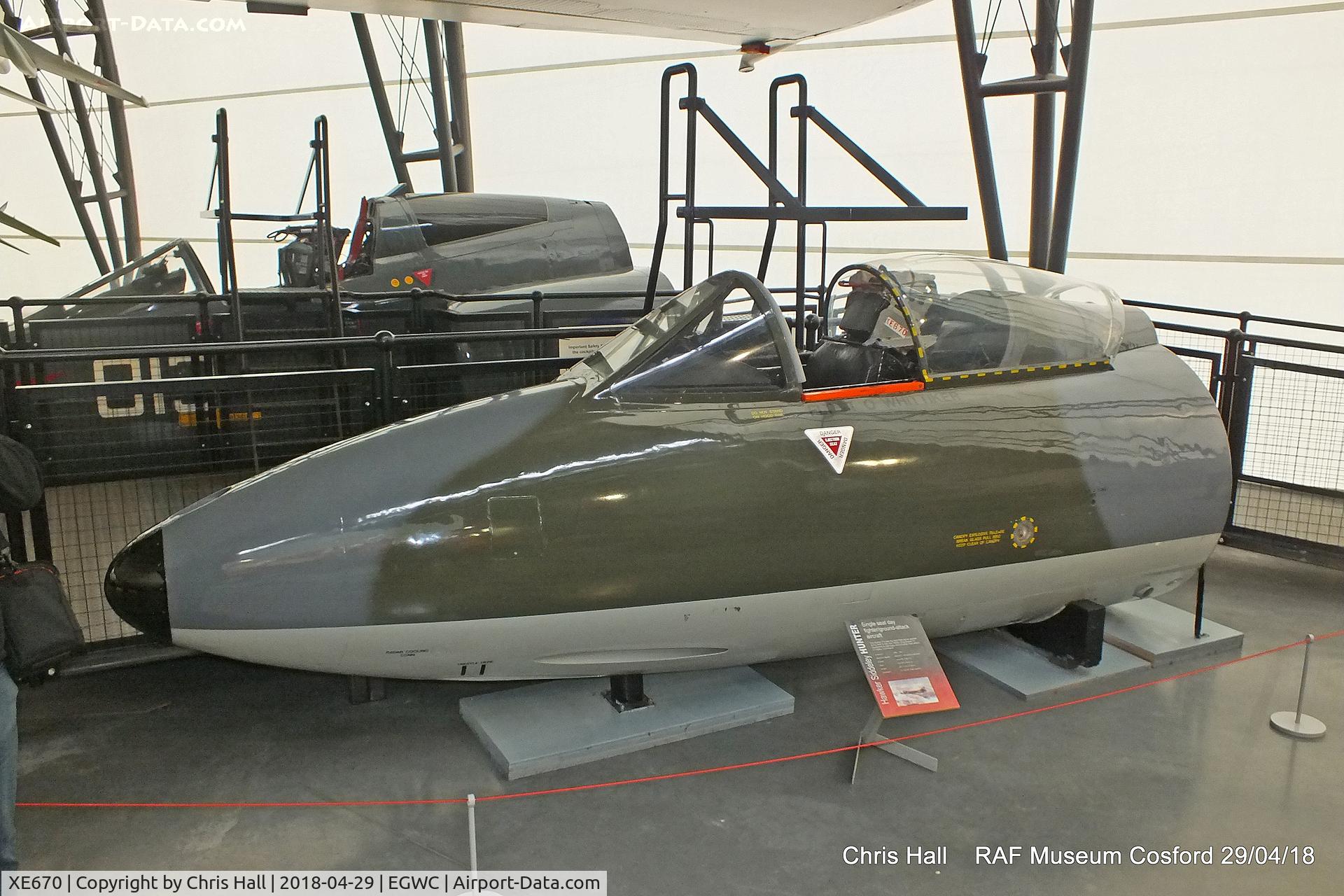XE670, 1955 Hawker Hunter F4 C/N HABL003014, RAF Museum, Cosford