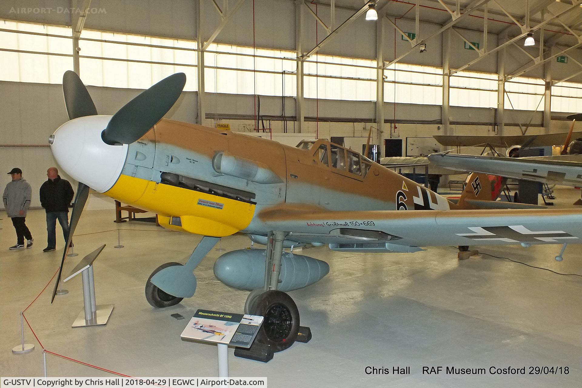 G-USTV, 1942 Messerschmitt Bf-109G-2/Trop C/N 10639, RAF Museum, Cosford