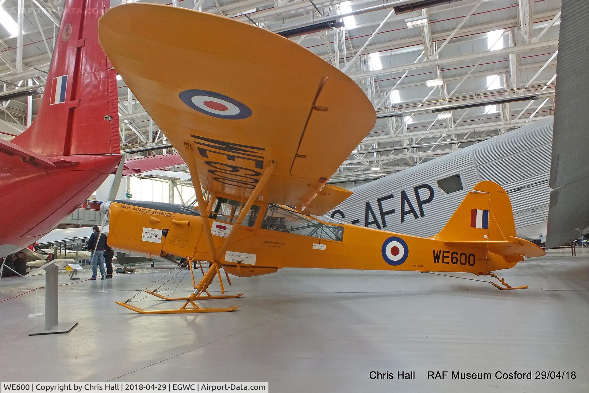 WE600, Auster C-4 Auster T7 Antarctic C/N Not found WE600, RAF Museum, Cosford