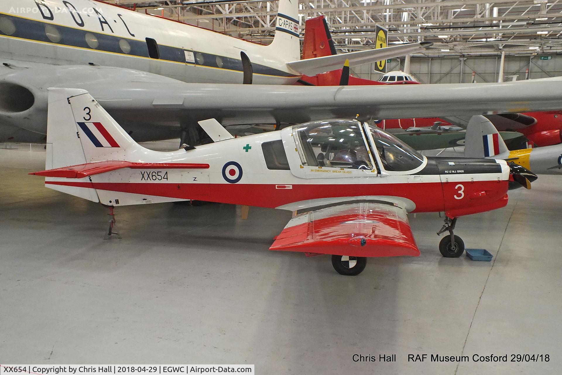 XX654, 1974 Scottish Aviation Bulldog T.1 C/N BH.120/312, RAF Museum, Cosford