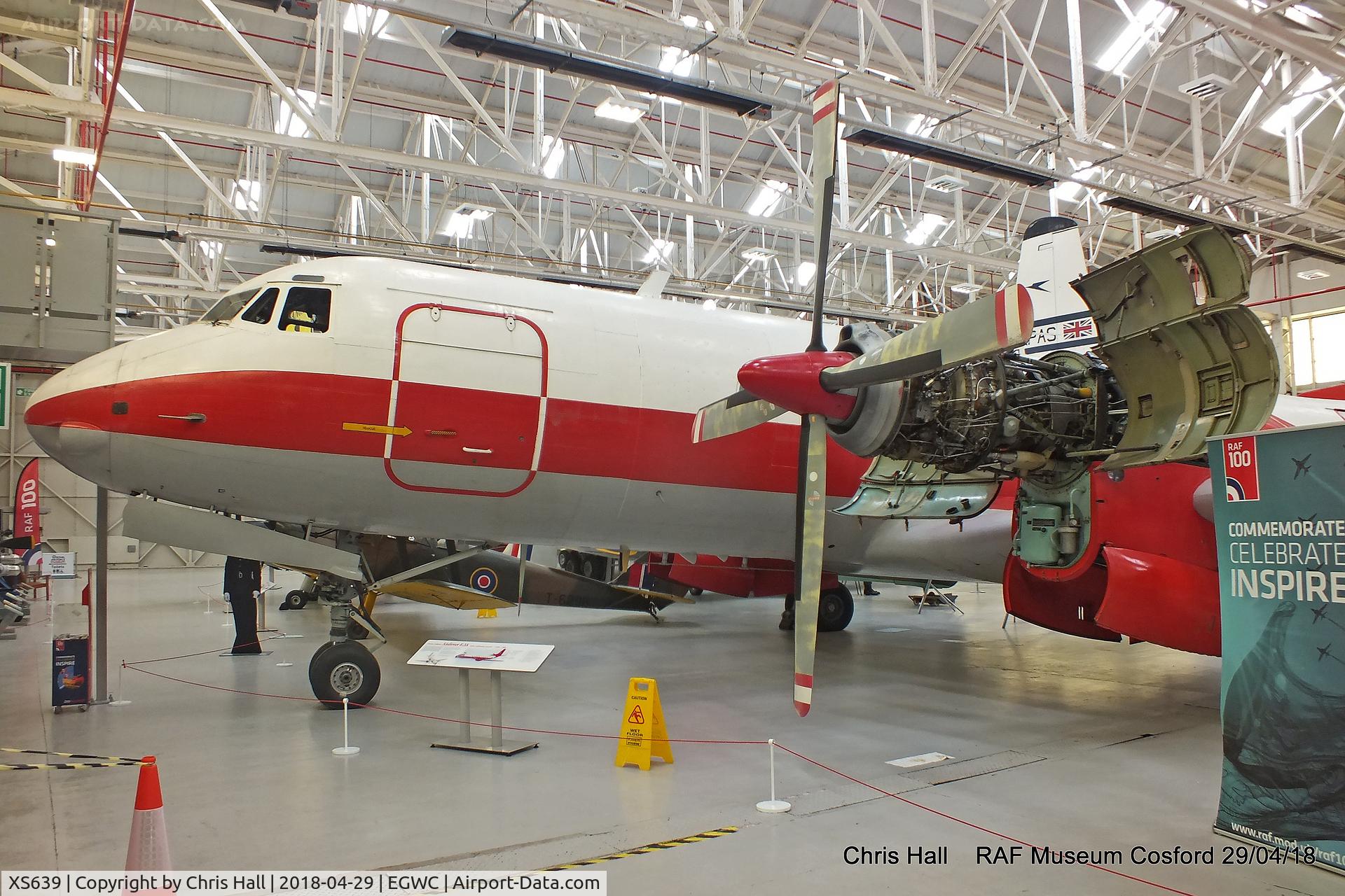 XS639, 1967 Hawker Siddeley HS-780 Andover E3A C/N Set23/BN23, RAF Museum, Cosford