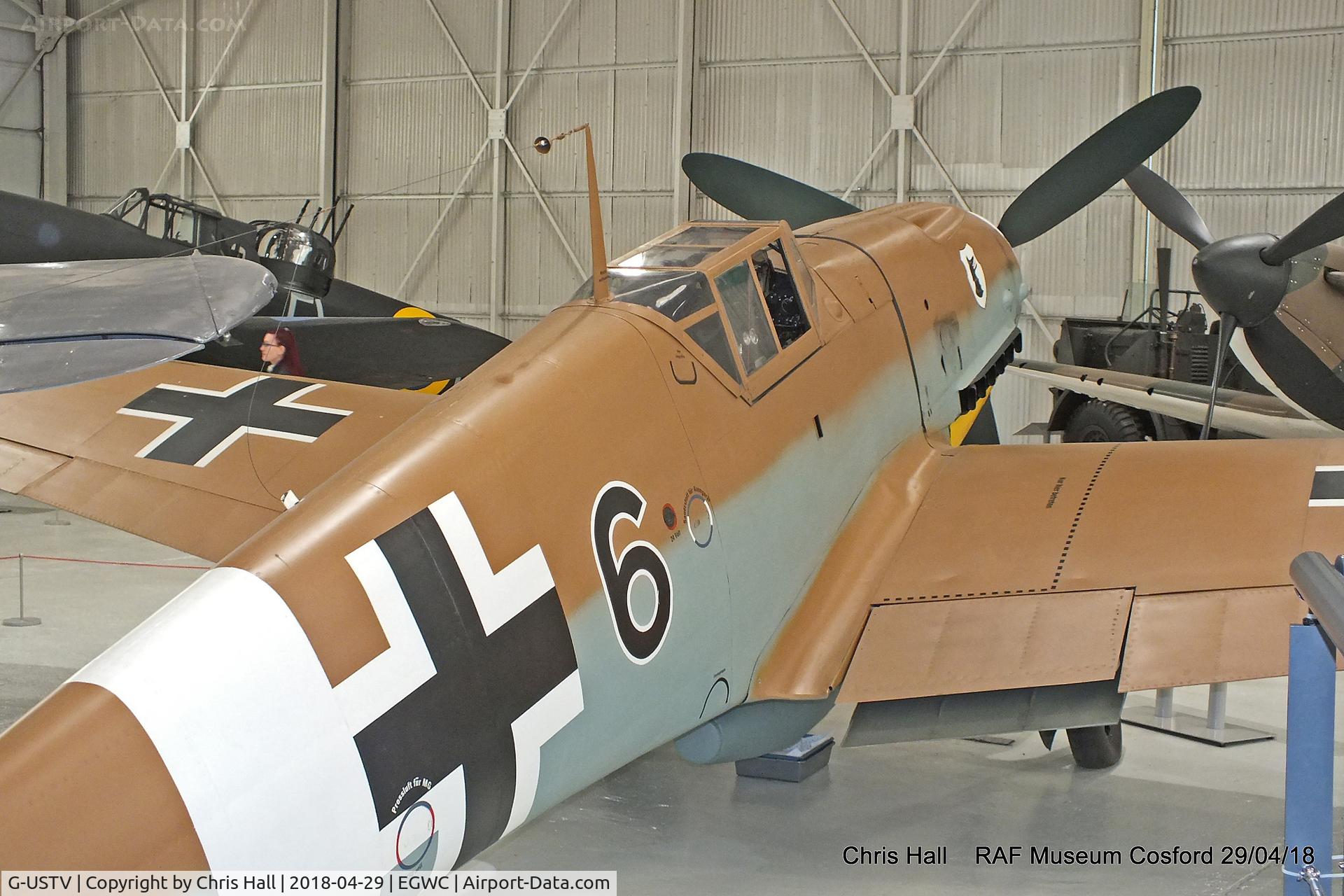 G-USTV, 1942 Messerschmitt Bf-109G-2/Trop C/N 10639, RAF Museum, Cosford