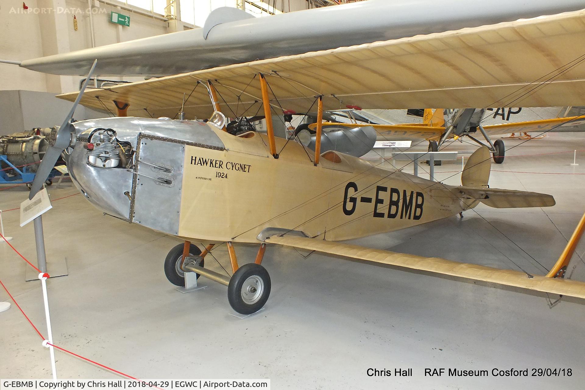 G-EBMB, 1924 Hawker Cygnet 1 C/N 1, RAF Museum, Cosford