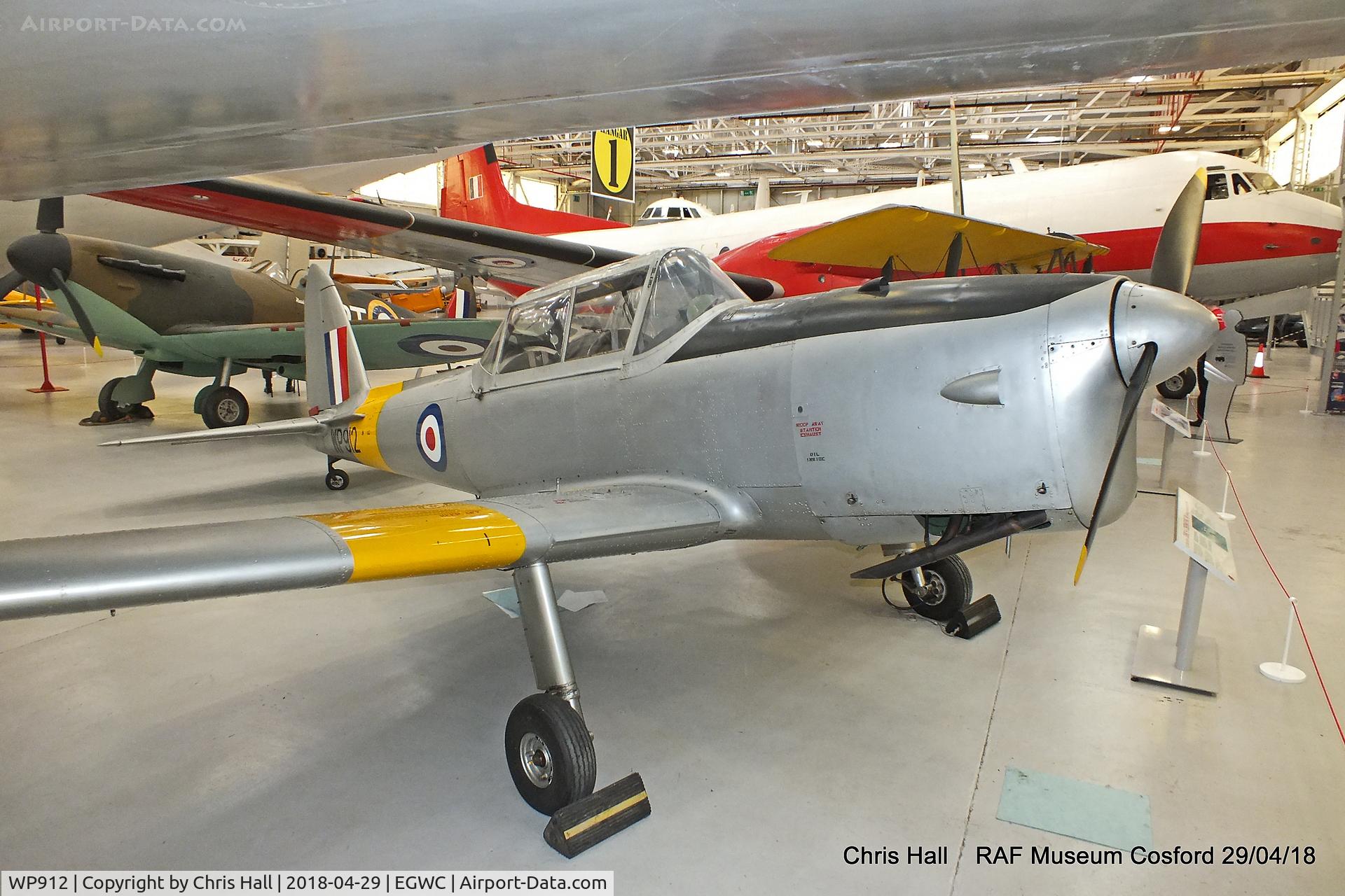 WP912, De Havilland DHC-1 Chipmunk T.10 C/N C1/0786, RAF Museum, Cosford