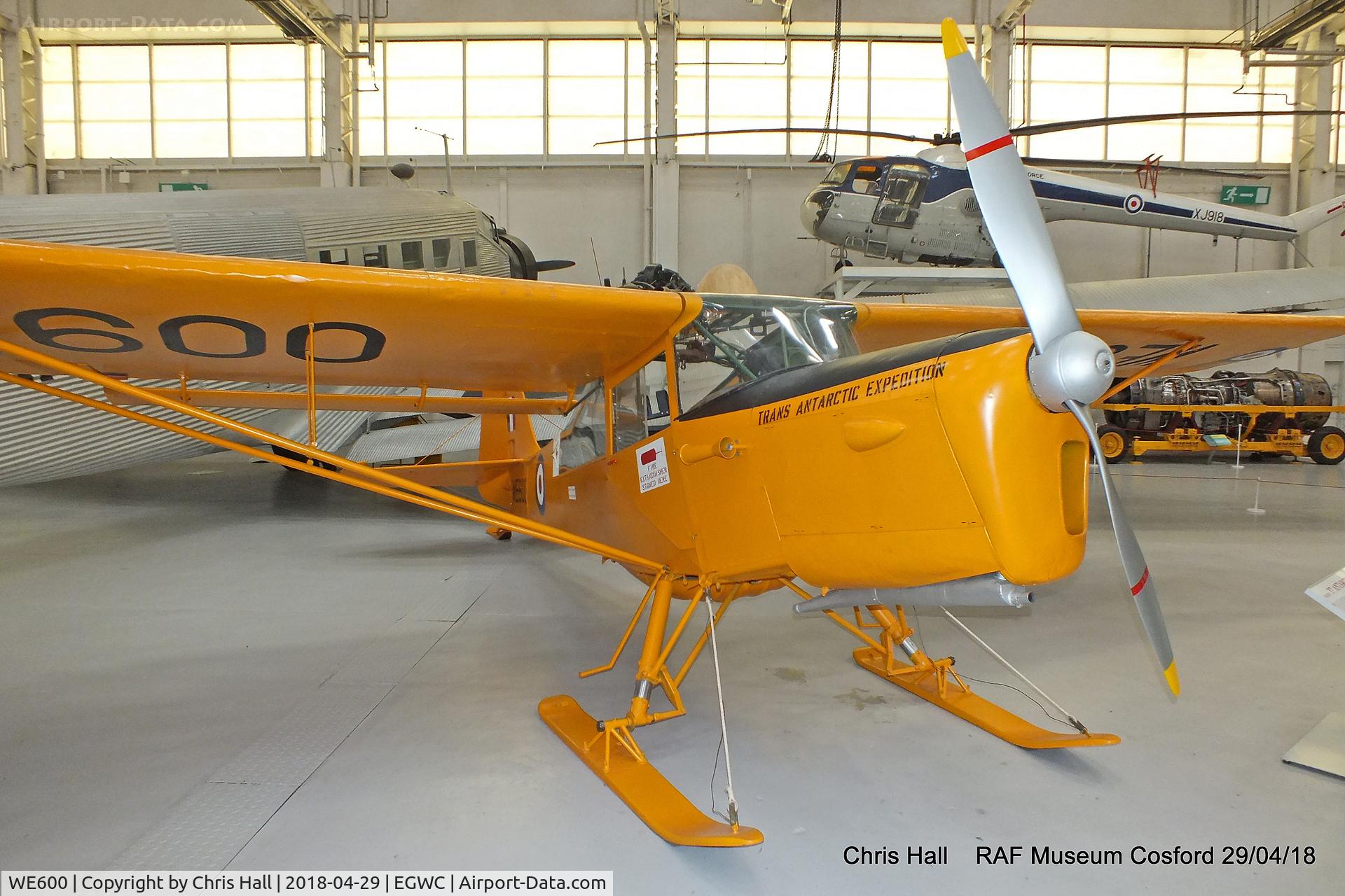 WE600, Auster C-4 Auster T7 Antarctic C/N Not found WE600, RAF Museum, Cosford