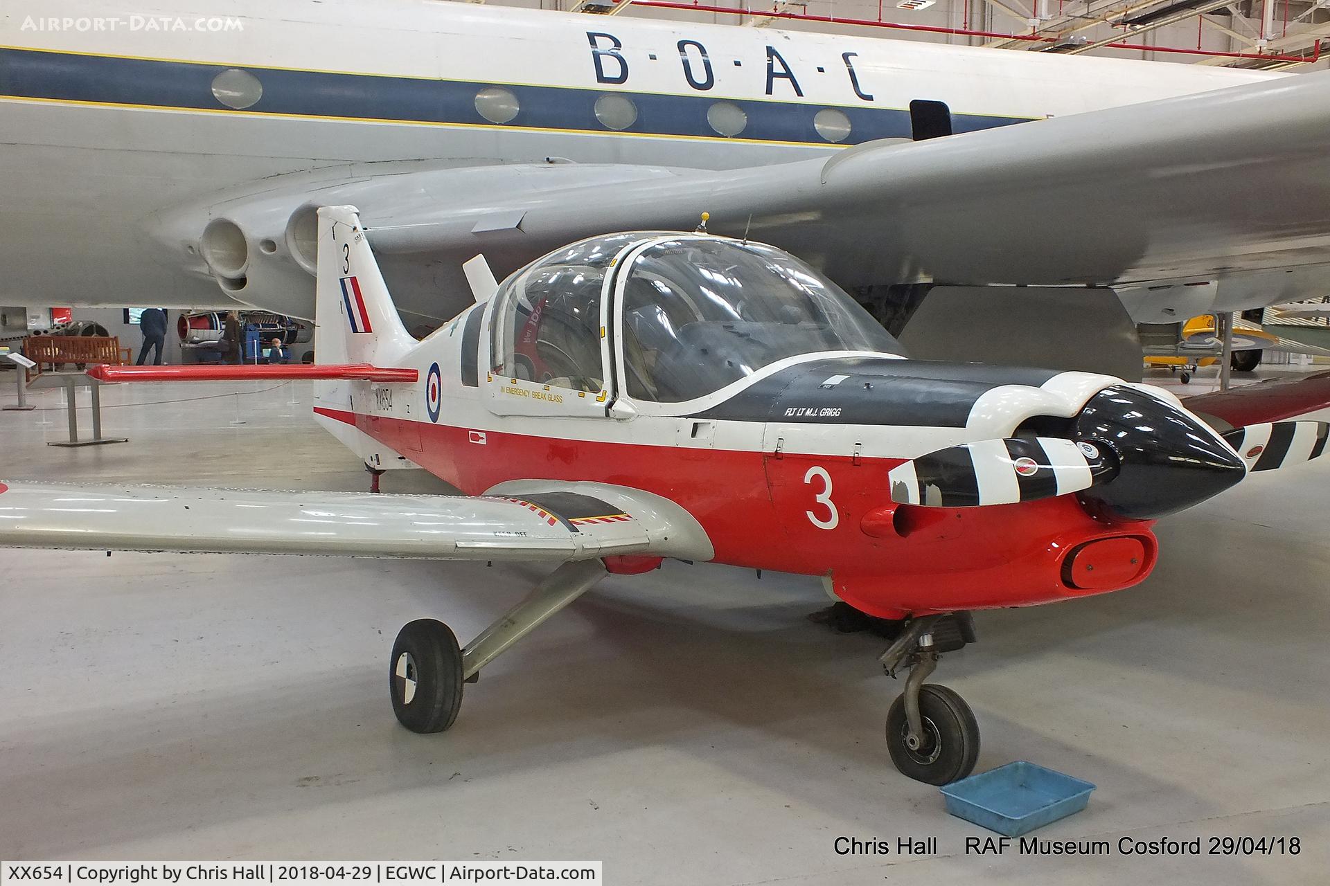 XX654, 1974 Scottish Aviation Bulldog T.1 C/N BH.120/312, RAF Museum, Cosford