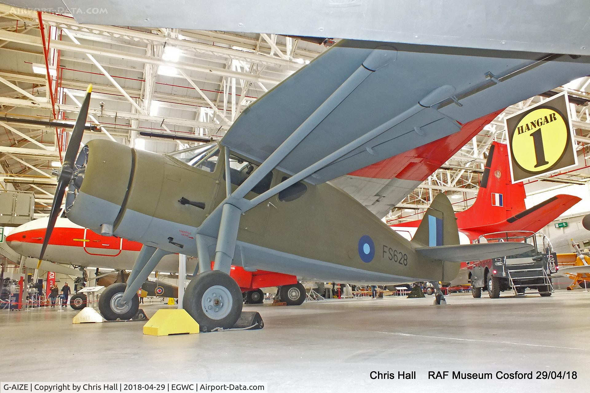 G-AIZE, Fairchild UC-61A Argus II (24W-41A) C/N 565, RAF Museum, Cosford