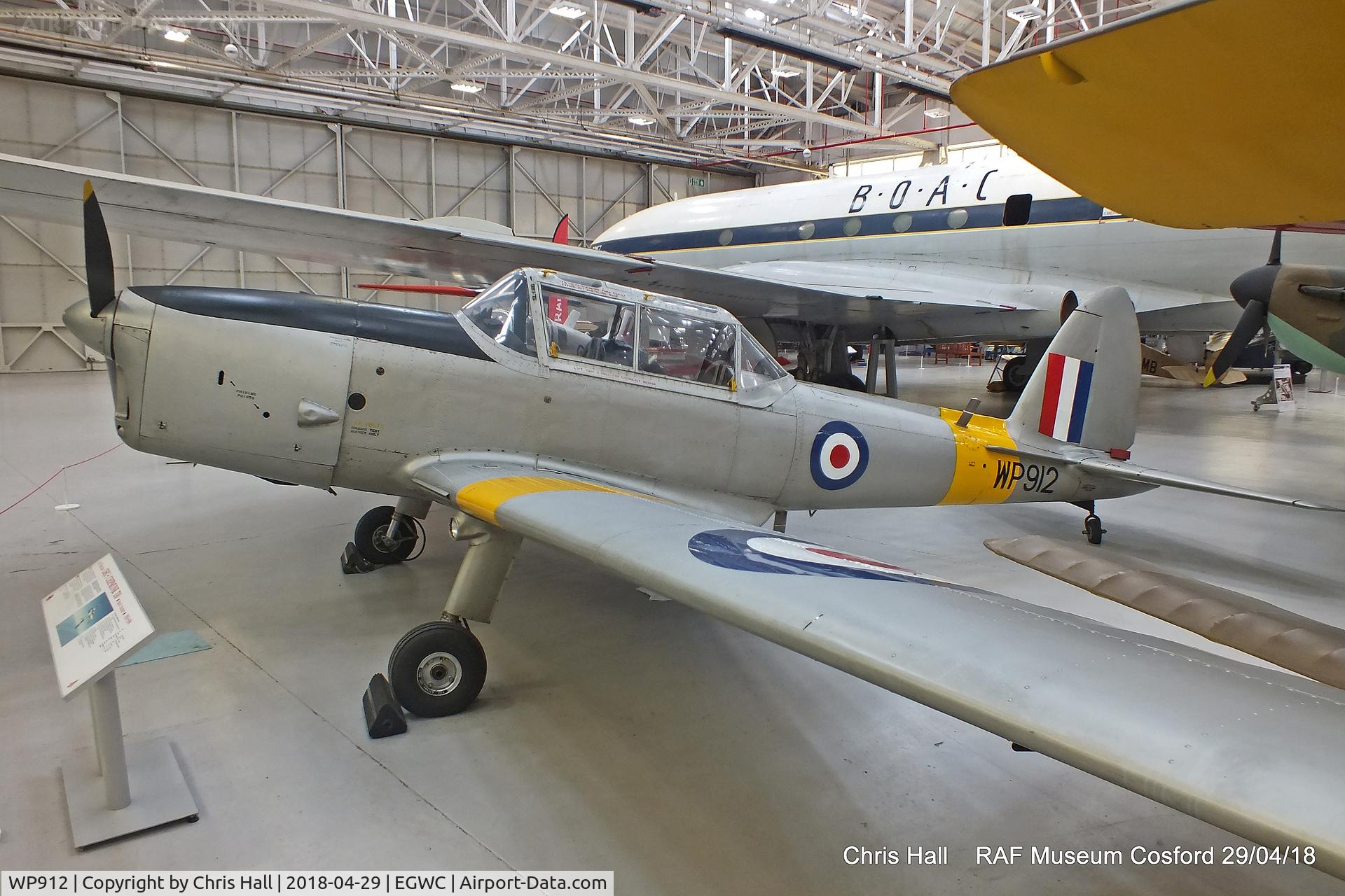 WP912, De Havilland DHC-1 Chipmunk T.10 C/N C1/0786, RAF Museum, Cosford