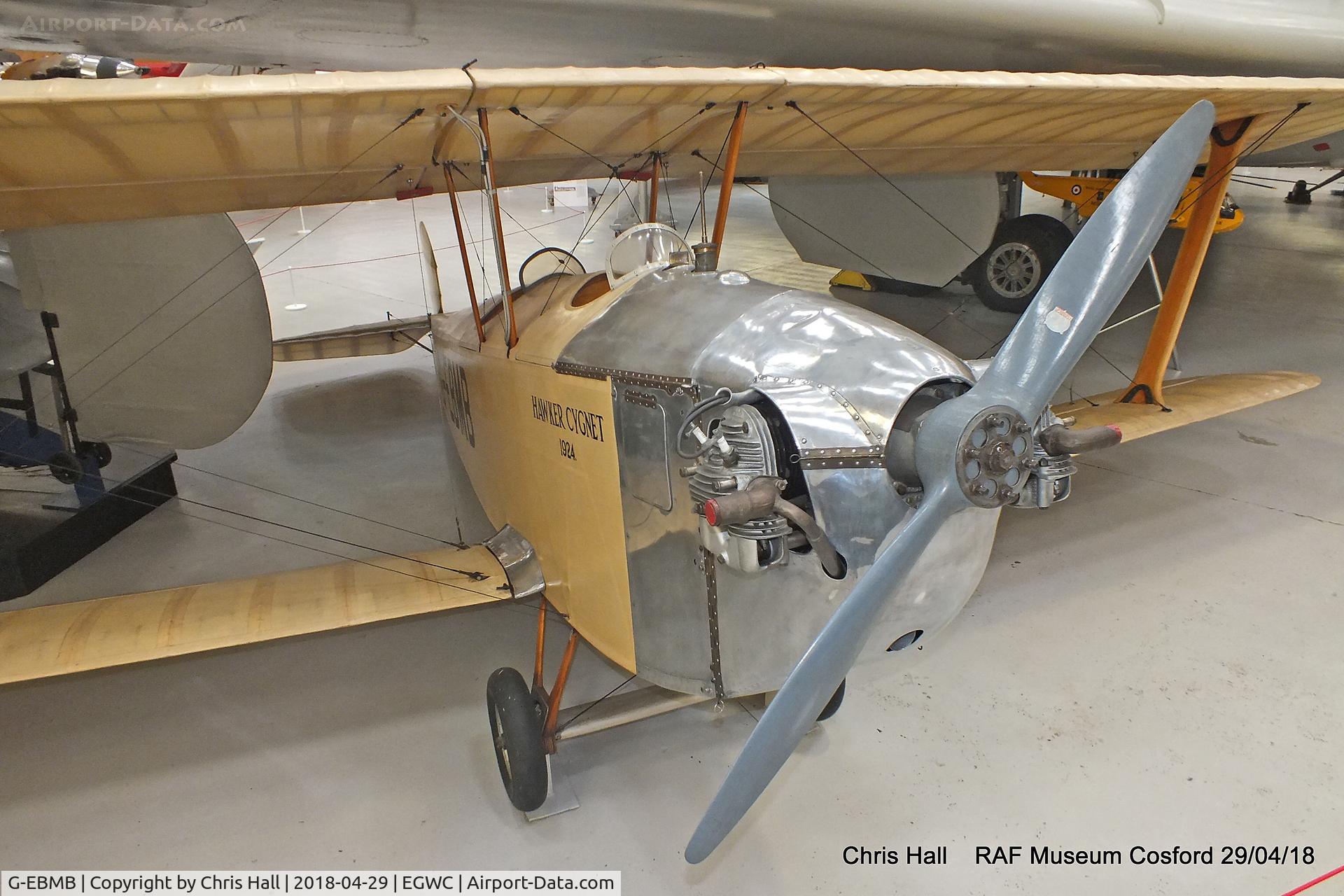 G-EBMB, 1924 Hawker Cygnet 1 C/N 1, RAF Museum, Cosford