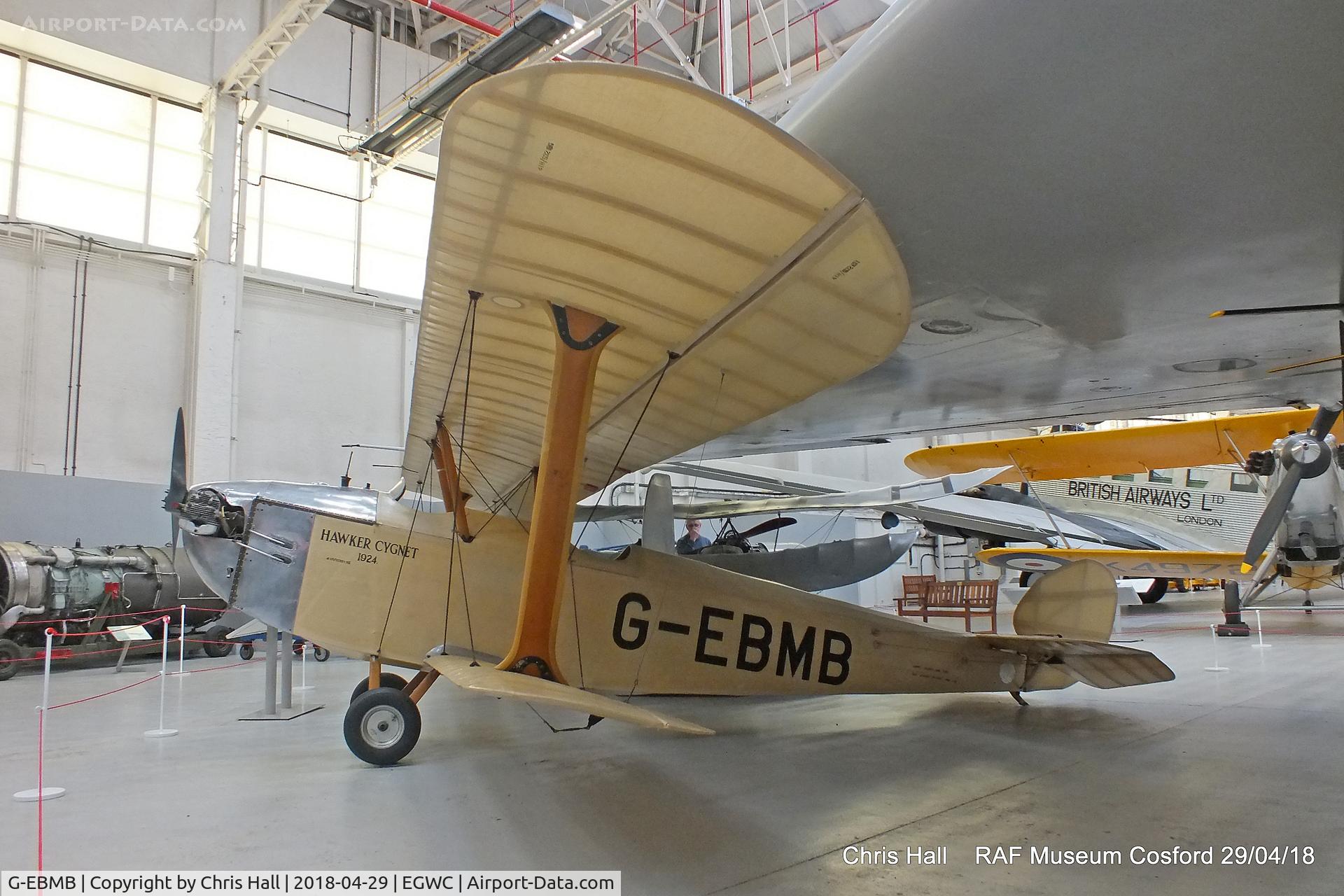 G-EBMB, 1924 Hawker Cygnet 1 C/N 1, RAF Museum, Cosford
