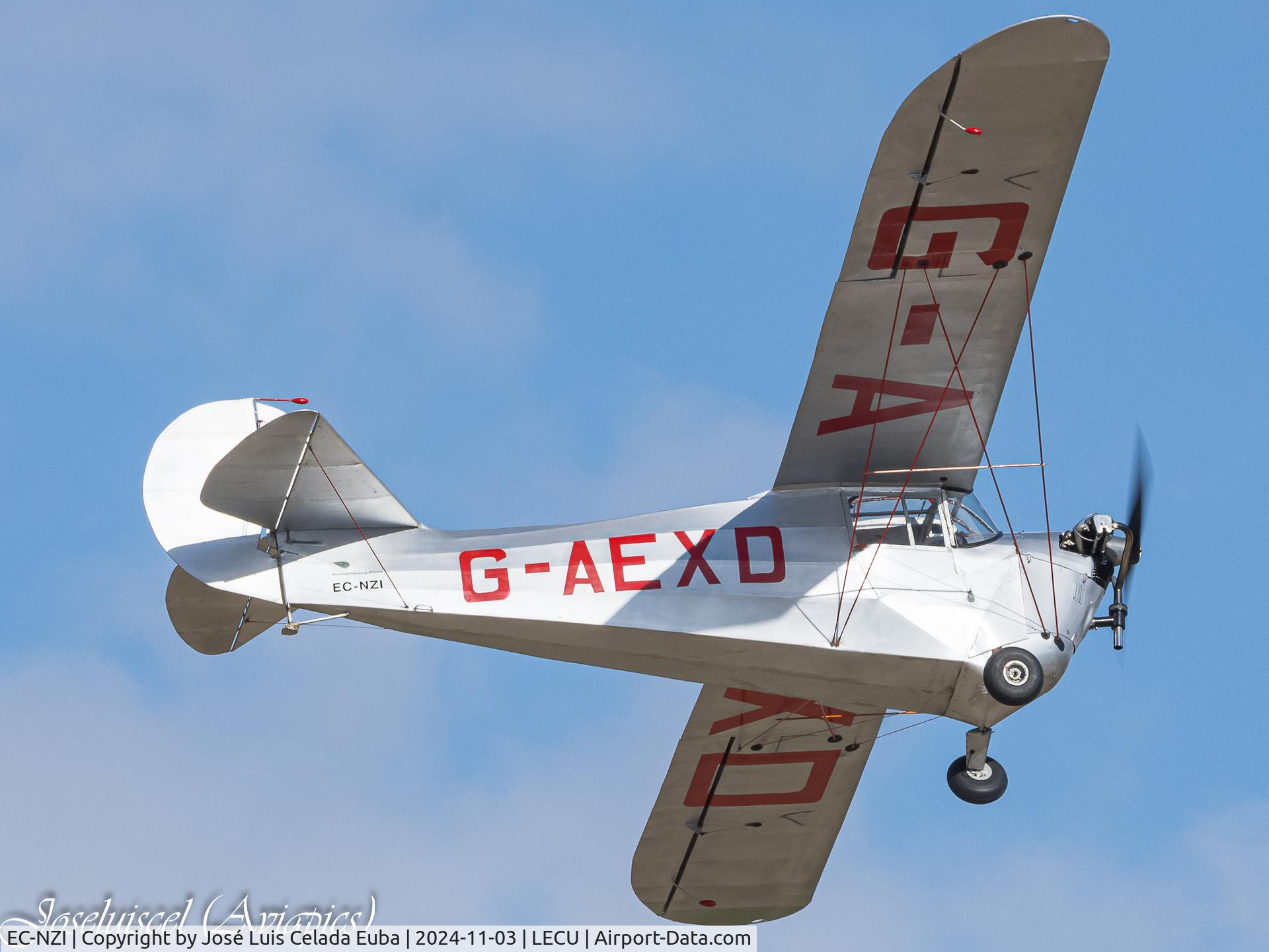 EC-NZI, 1937 Aeronca 100 C/N AB124, Latest acquisition by Fundacion Infante de Orleans, this was the first flight in public display at Madrid- Cuatro Vientos