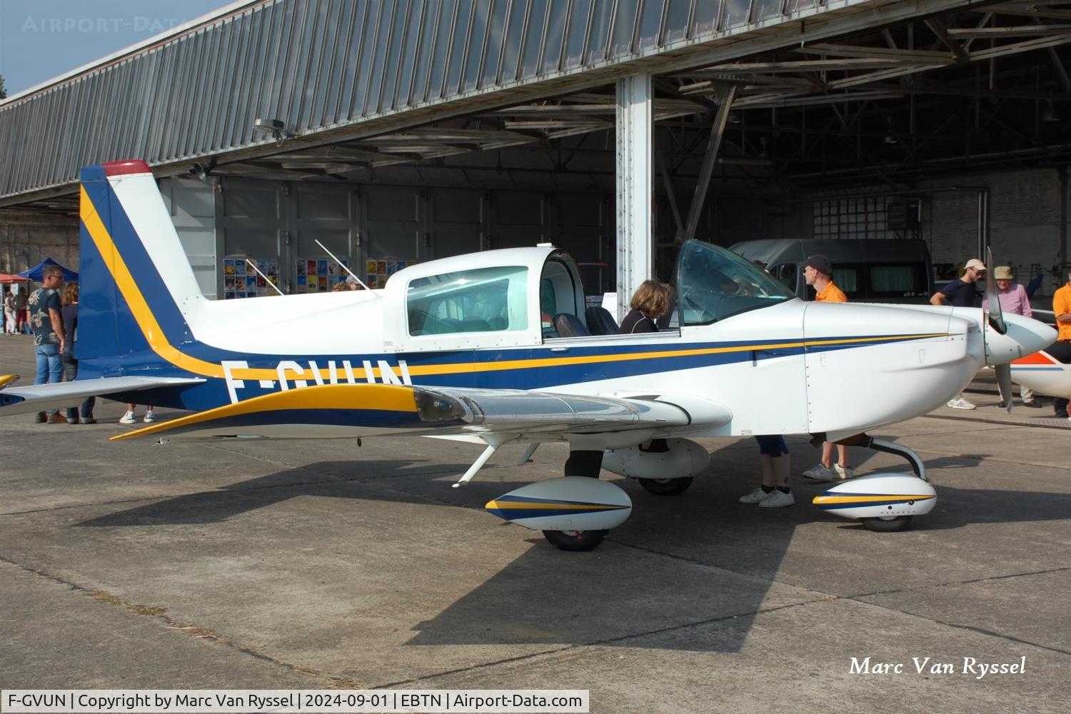 F-GVUN, Grumman American AG-5B Tiger C/N 10078, At Goetsenhoven open day.