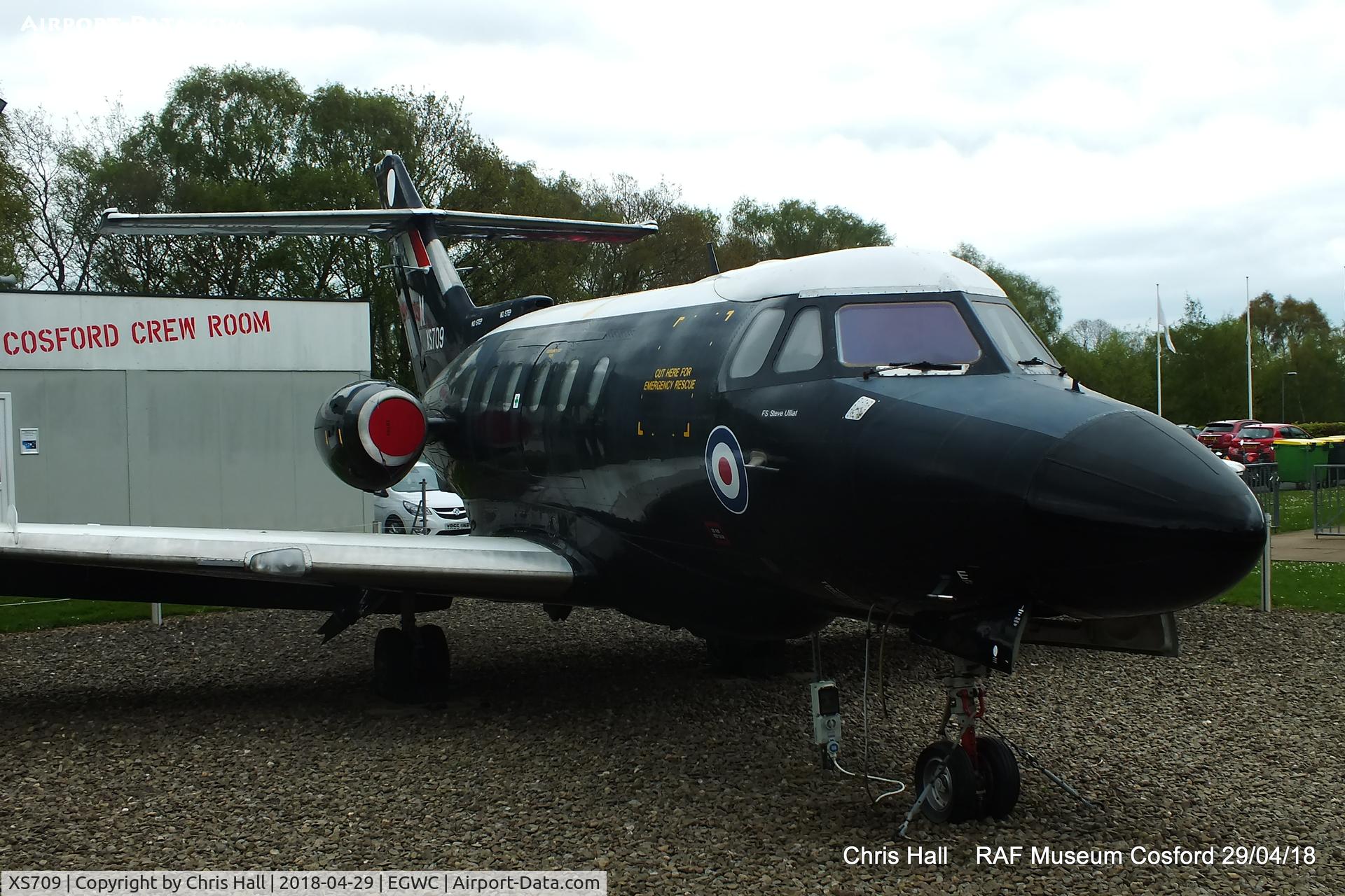 XS709, 1964 Hawker Siddeley HS.125 Dominie T.1 C/N 25011, RAF Museum, Cosford