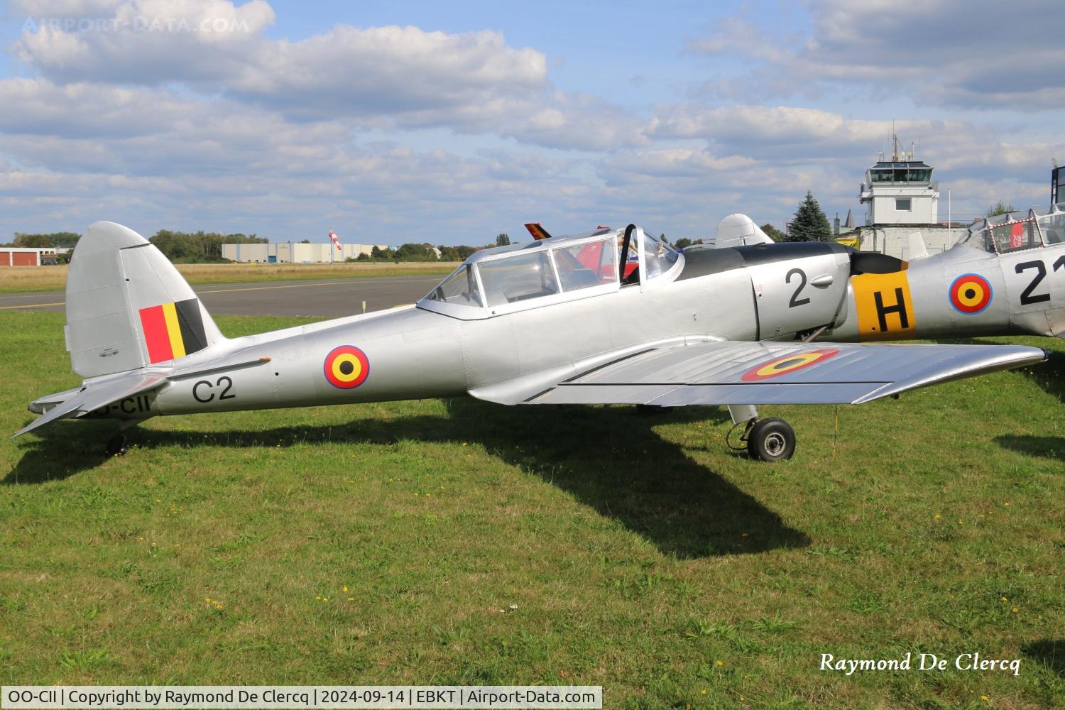 OO-CII, 1950 De Havilland DHC-1 Chipmunk Mk22 C/N C1/0104, 100 years of flight schools at Kortrijk-Wevelgem Airport.