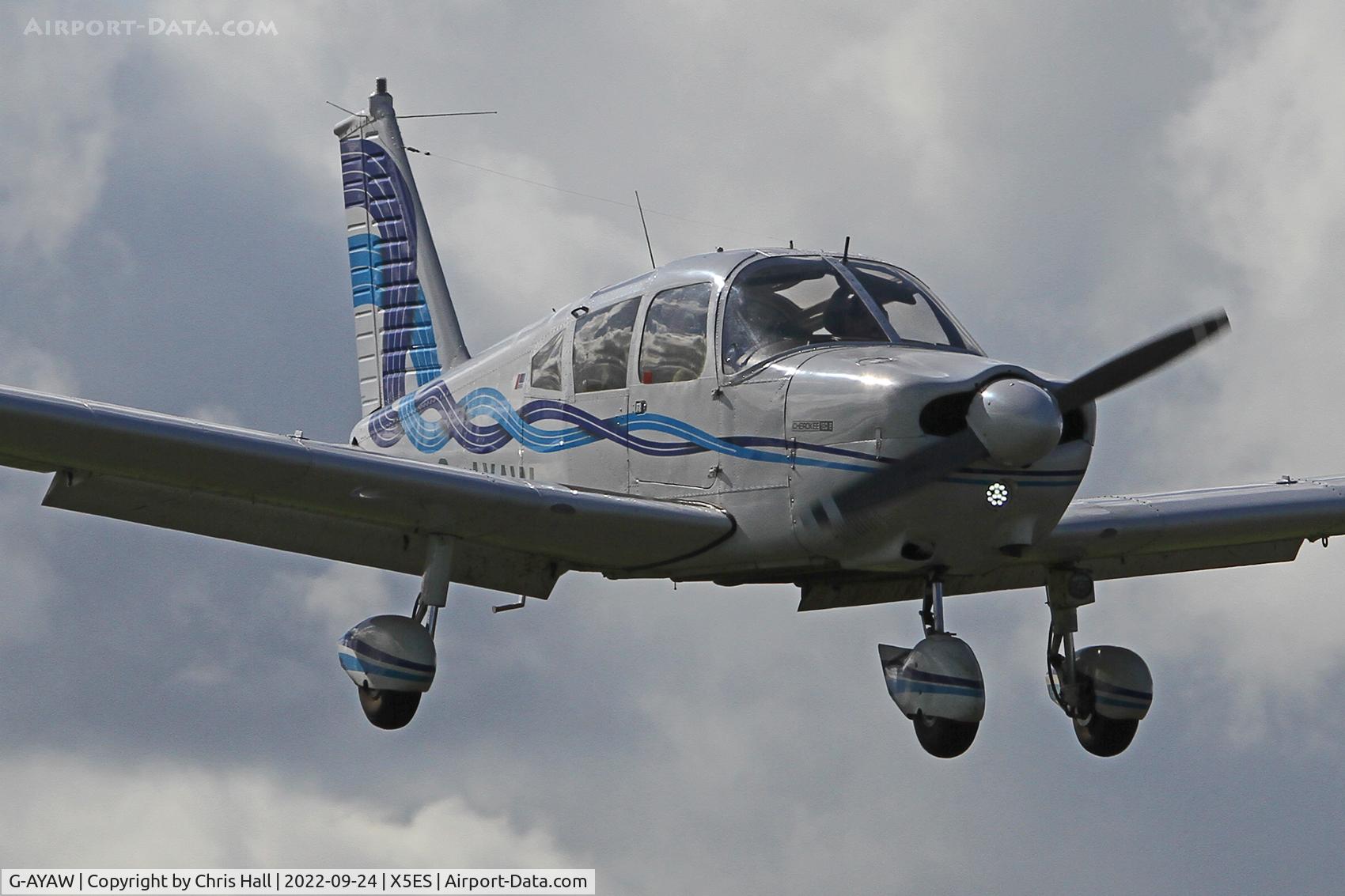 G-AYAW, 1970 Piper PA-28-180 Cherokee C/N 28-5805, Eshott