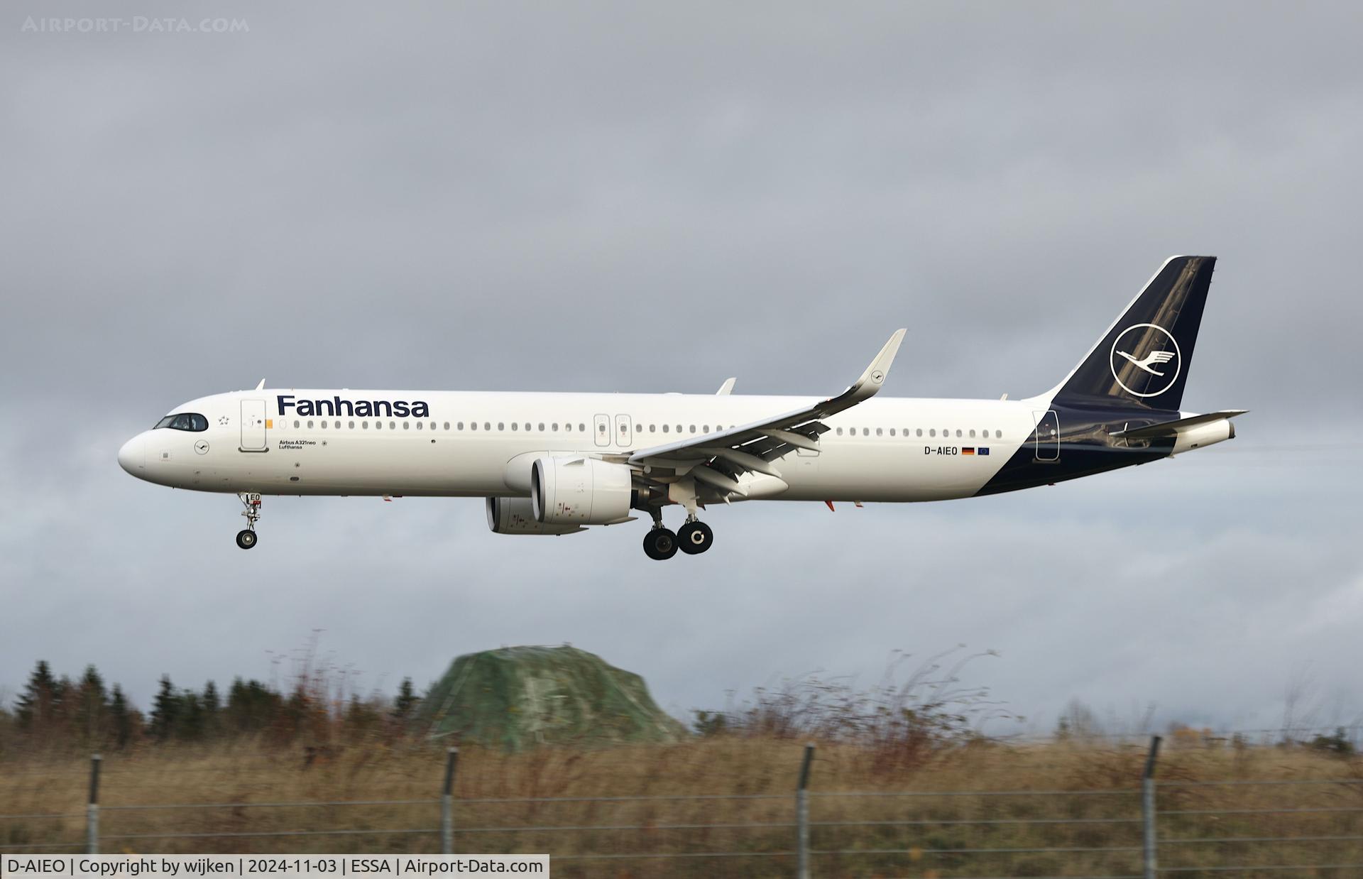 D-AIEO, 2022 Airbus A321-271NX C/N 10892, Rwy 26