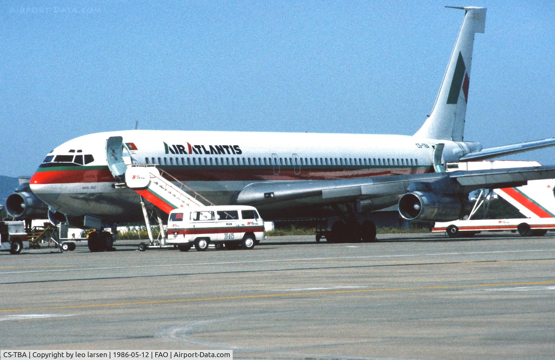 CS-TBA, 1965 Boeing 707-382B (TC-18F) C/N 18961, Faro 12.5.1986