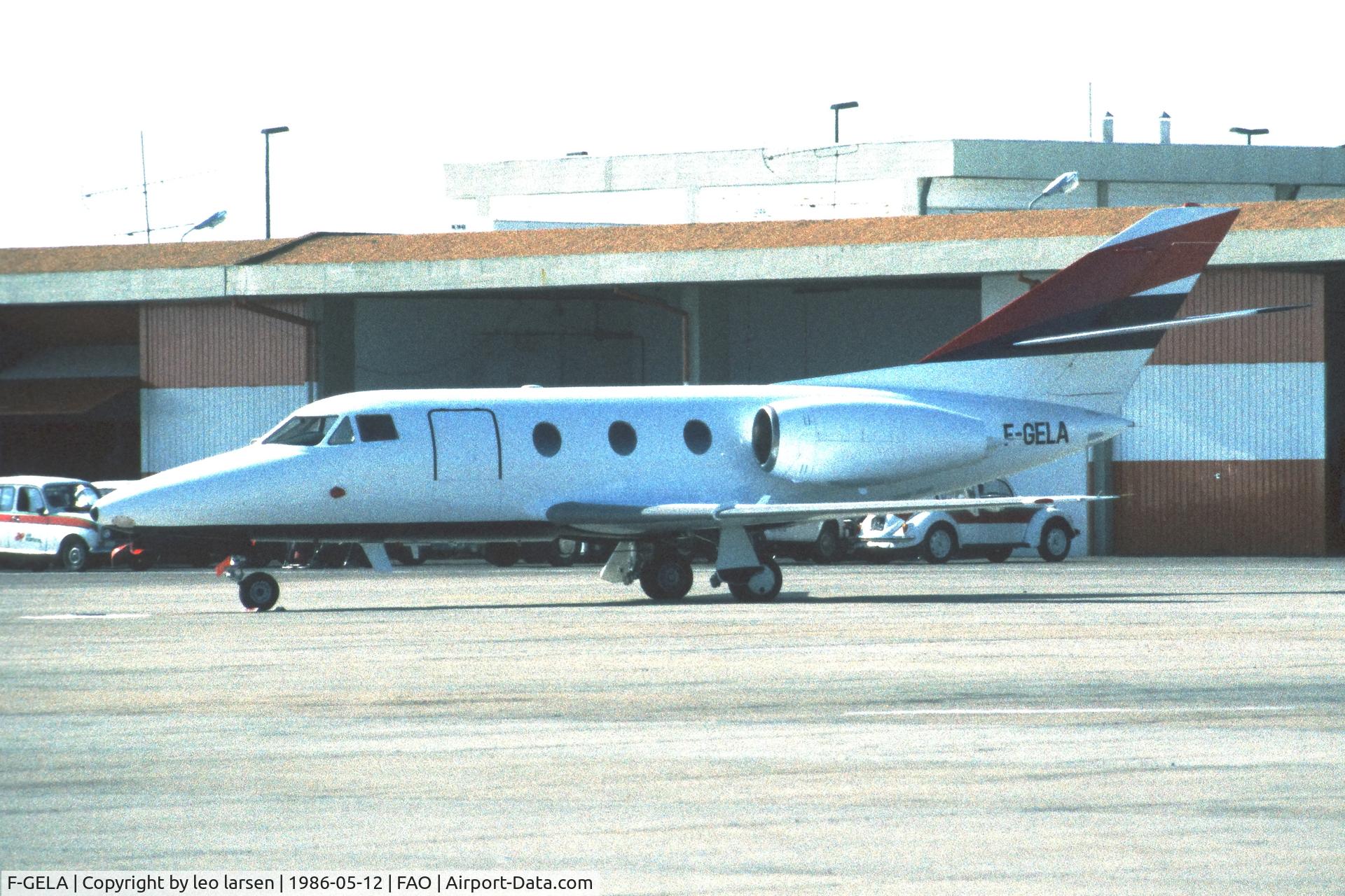 F-GELA, 1974 Dassault Falcon 10 C/N 16, Faro 12.5.1986