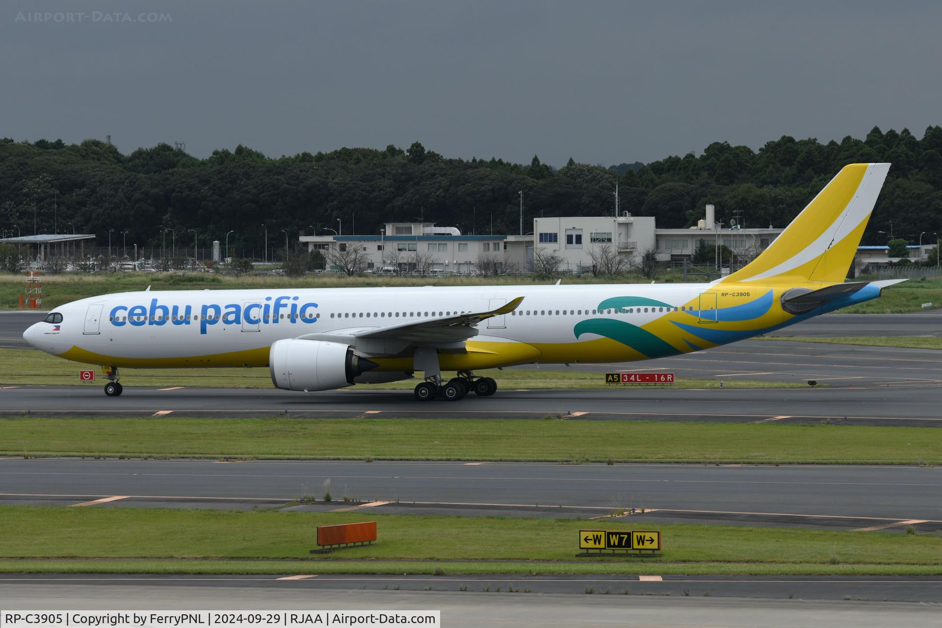 RP-C3905, 2024 Airbus A330-941 C/N 1976, Cebu A339 arriving in NRT
