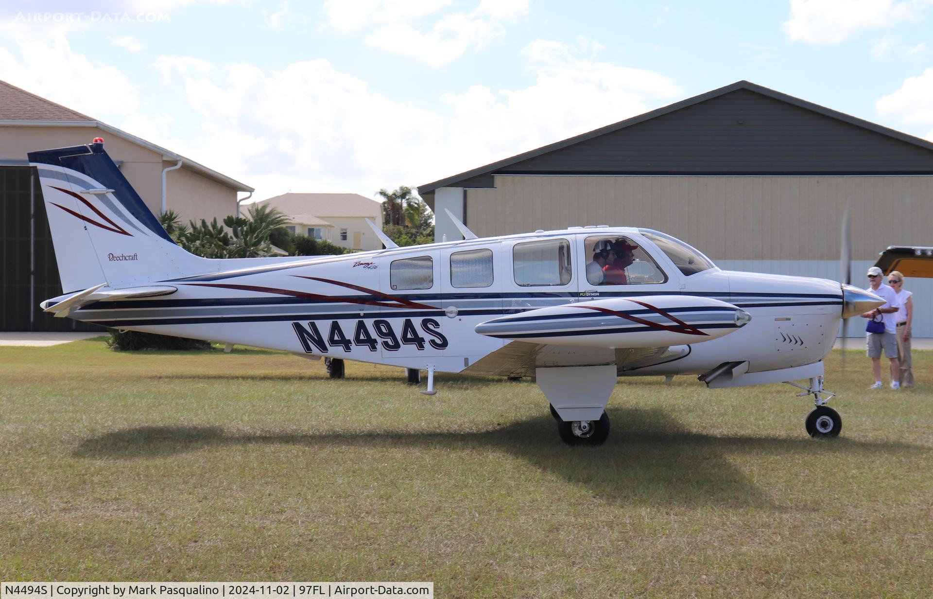 N4494S, 1975 Beech A36 Bonanza 36 C/N E-709, Beech A36