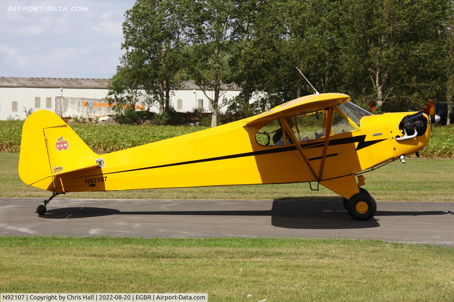 N92107, 1946 Piper J3C-65 Cub C/N 16544, Breighton