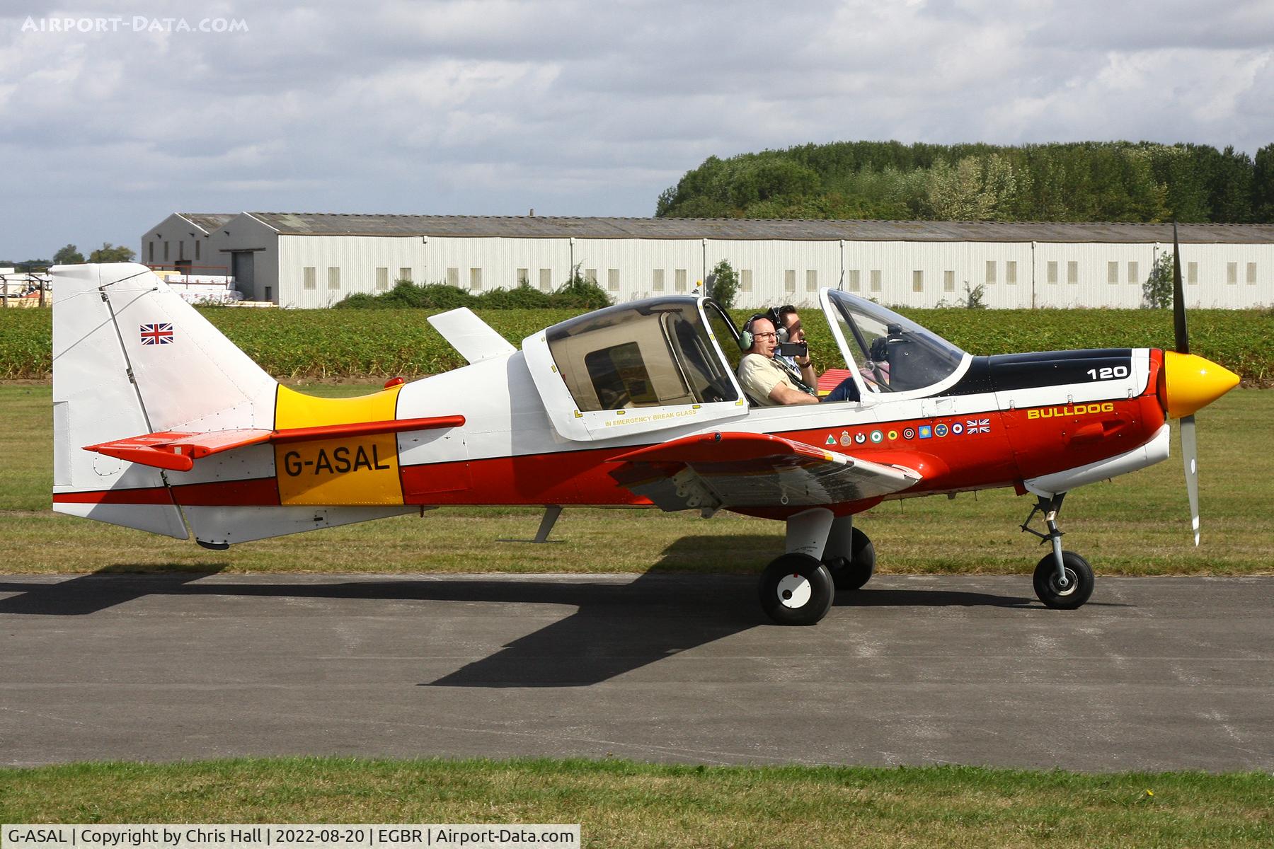 G-ASAL, 1973 Scottish Aviation Bulldog Series 120 Model 124 C/N BH120/239, Breighton