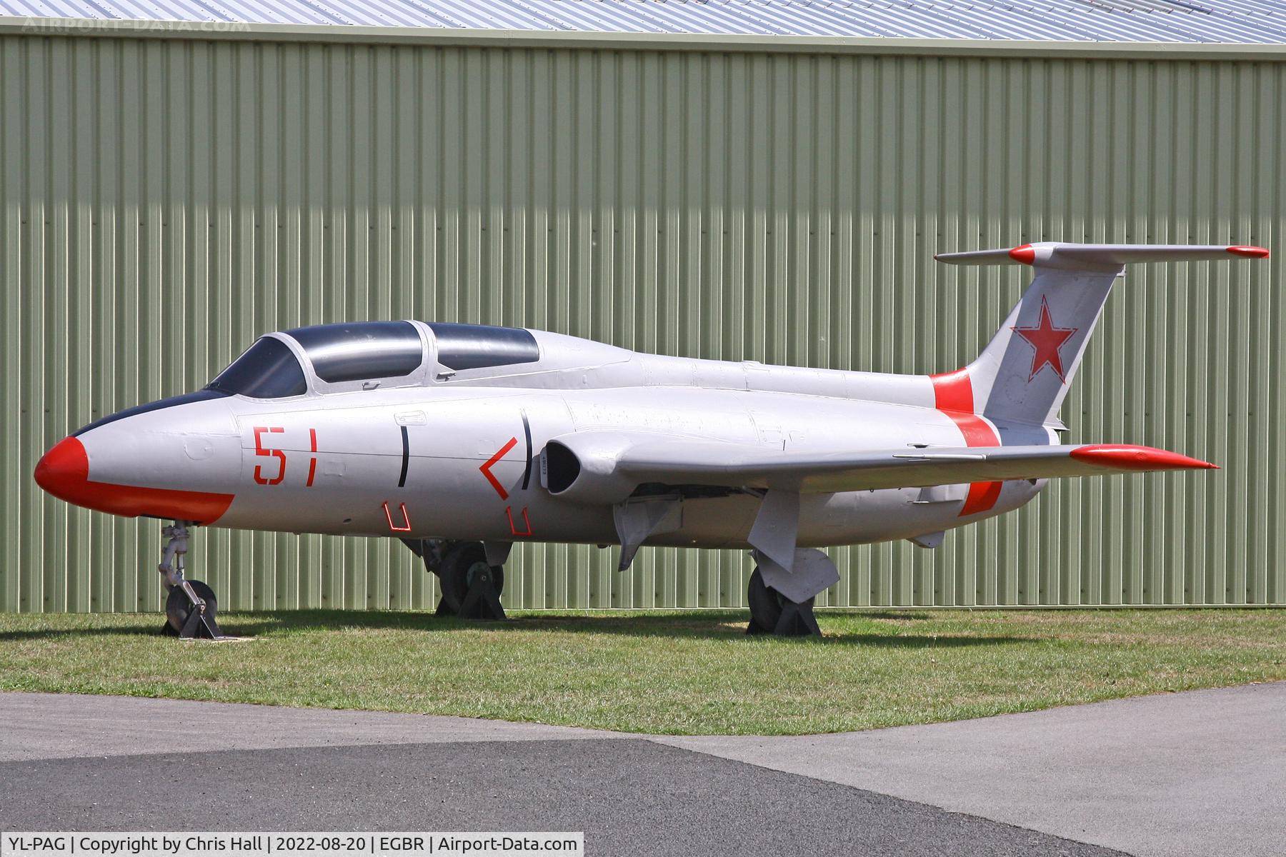 YL-PAG, Aero L-29 Delfin C/N 491273, Breighton