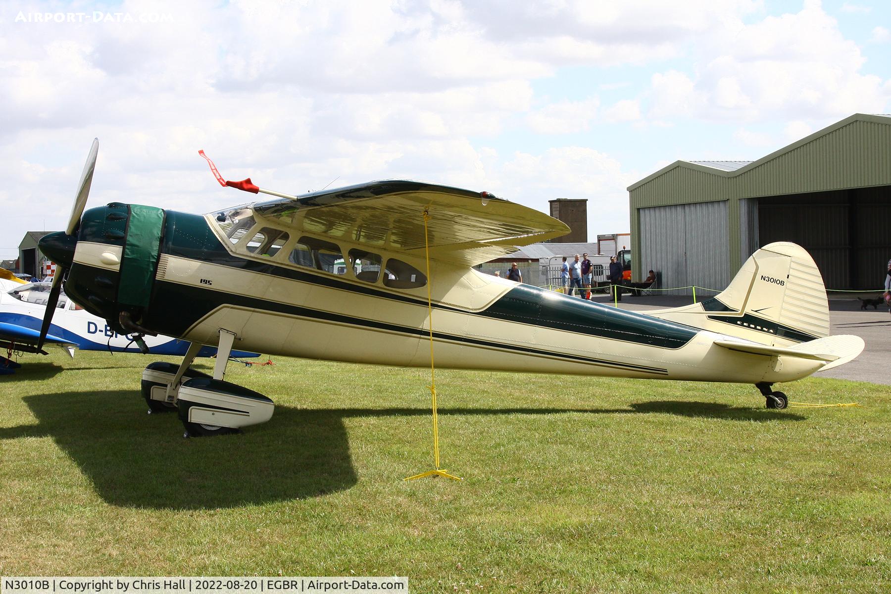 N3010B, 1952 Cessna 195B Businessliner C/N 7893, Breighton