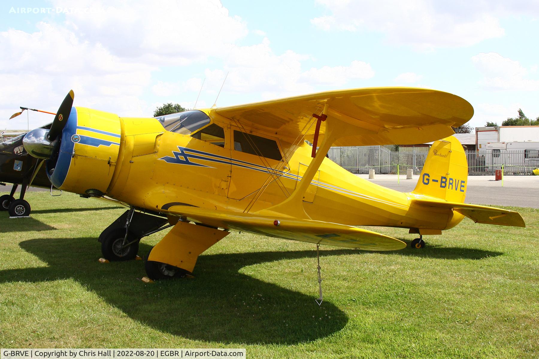G-BRVE, 1945 Beech D17S Staggerwing C/N 6701, Breighton