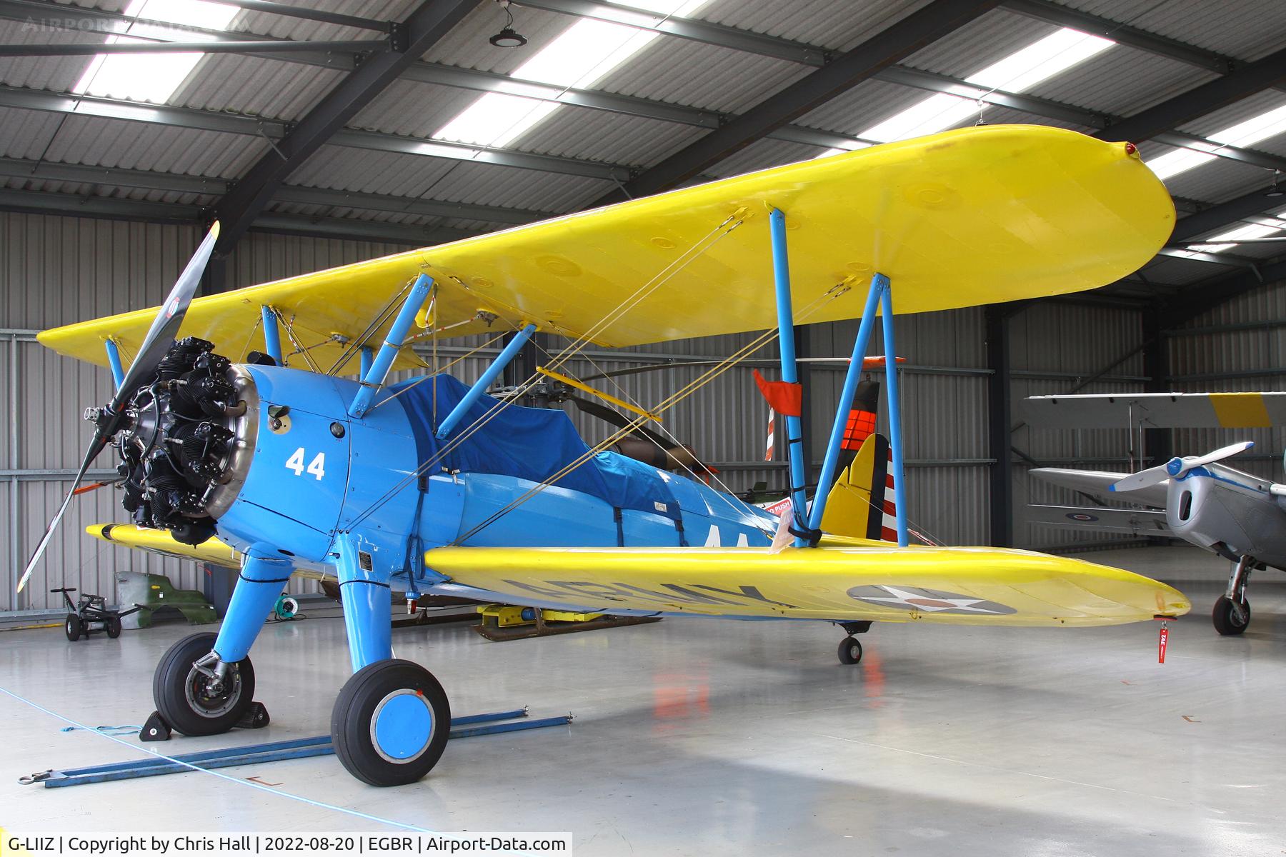 G-LIIZ, 1942 Boeing A75N1 C/N 75-4041, Breighton