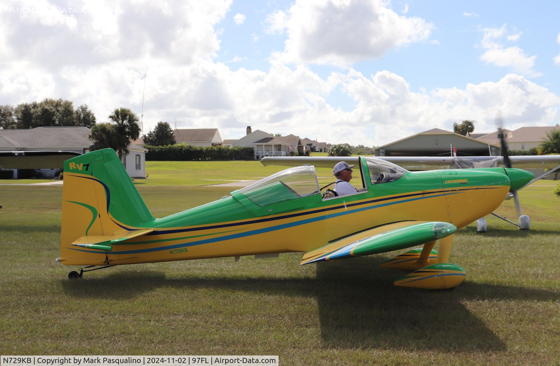 N729KB, 2007 Van's RV-7 C/N 72330, Vans RV-7
