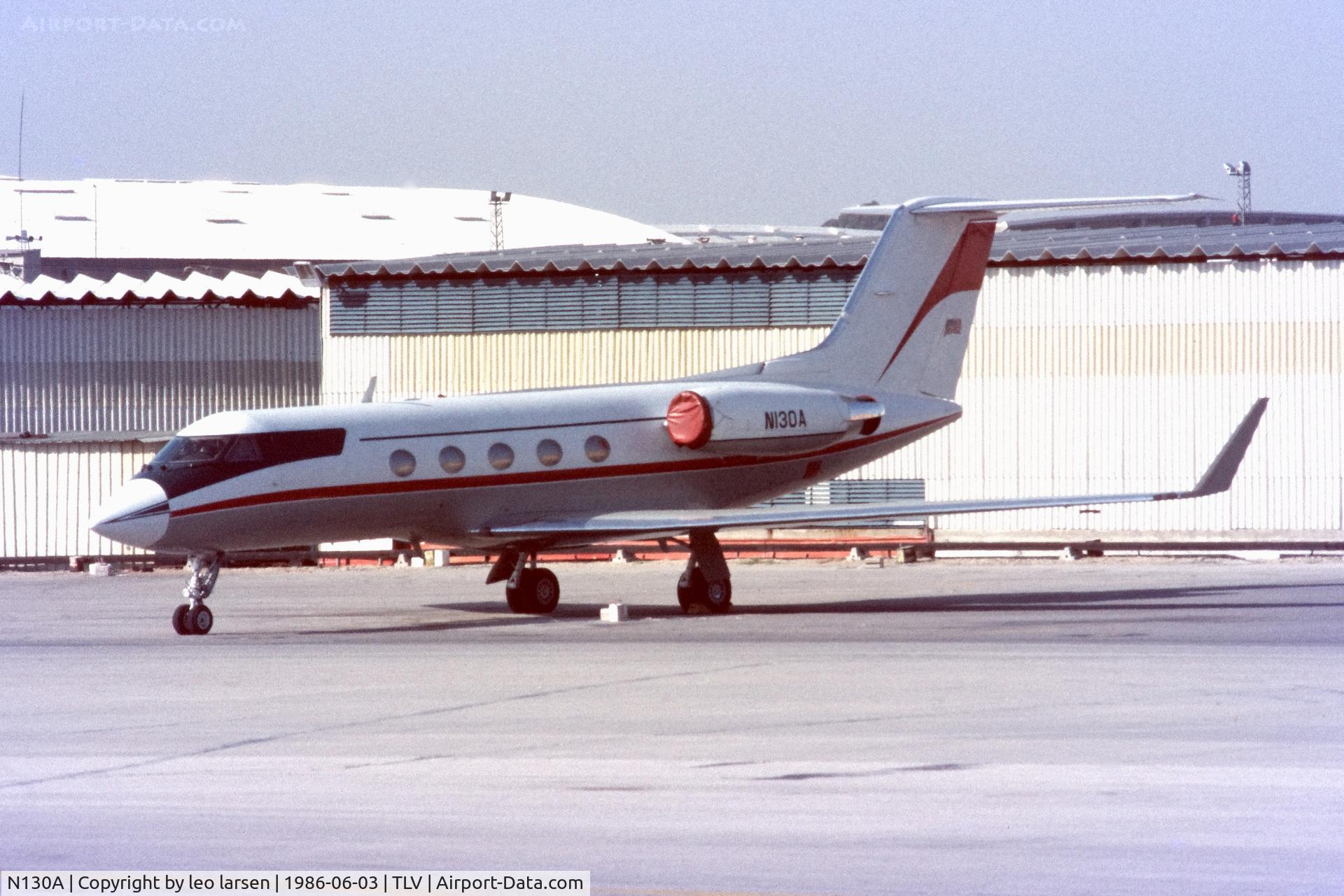 N130A, 1981 Gulfstream American Gulfstream III C/N 322, Tel  Aviv 3.6.1986