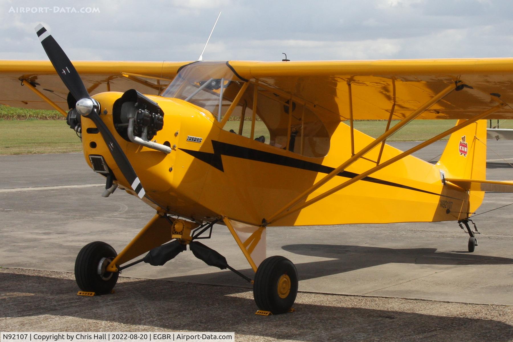 N92107, 1946 Piper J3C-65 Cub C/N 16544, Breighton