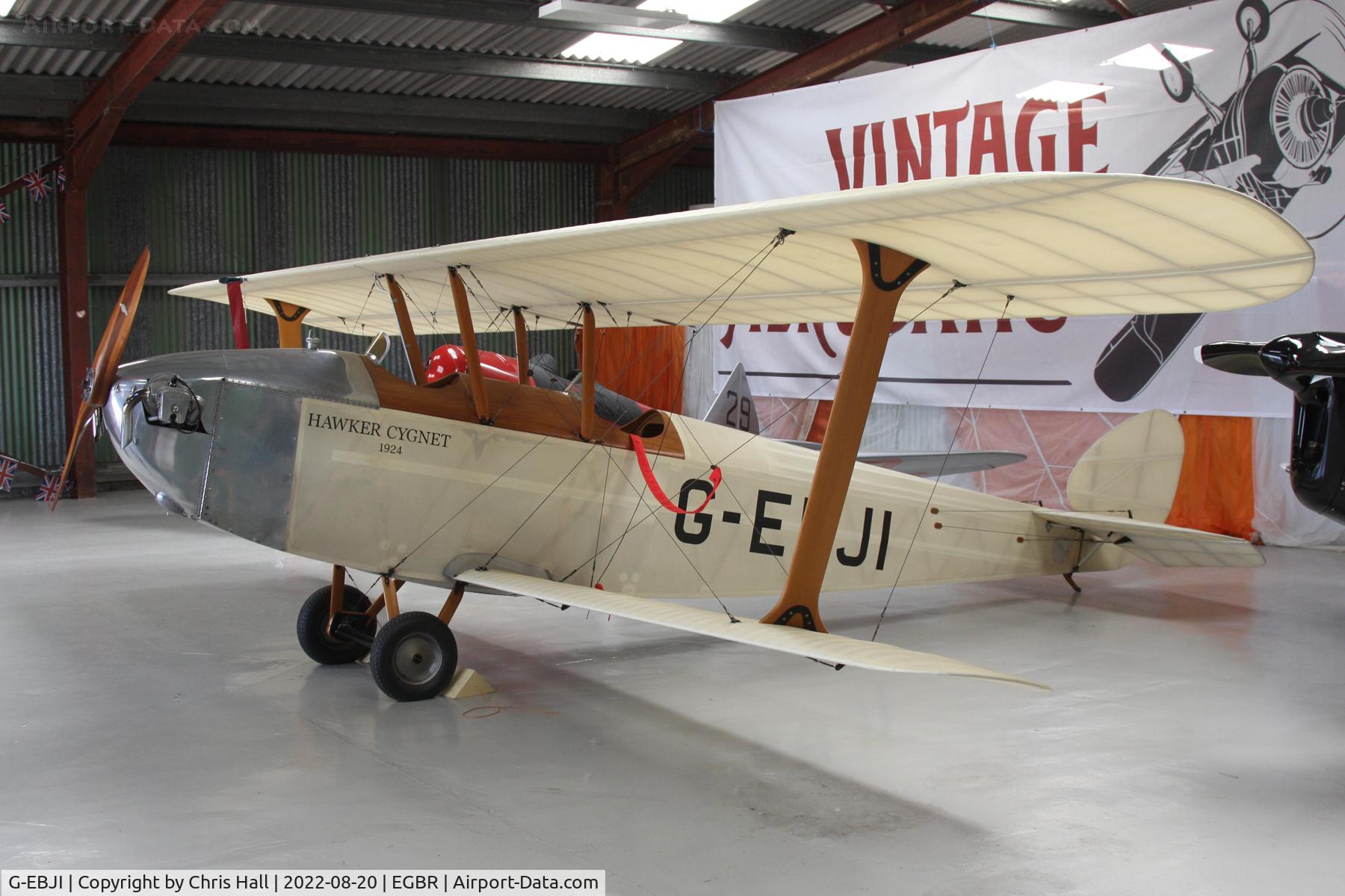 G-EBJI, 1977 Hawker Cygnet Replica C/N PFA 077-10240, Breighton