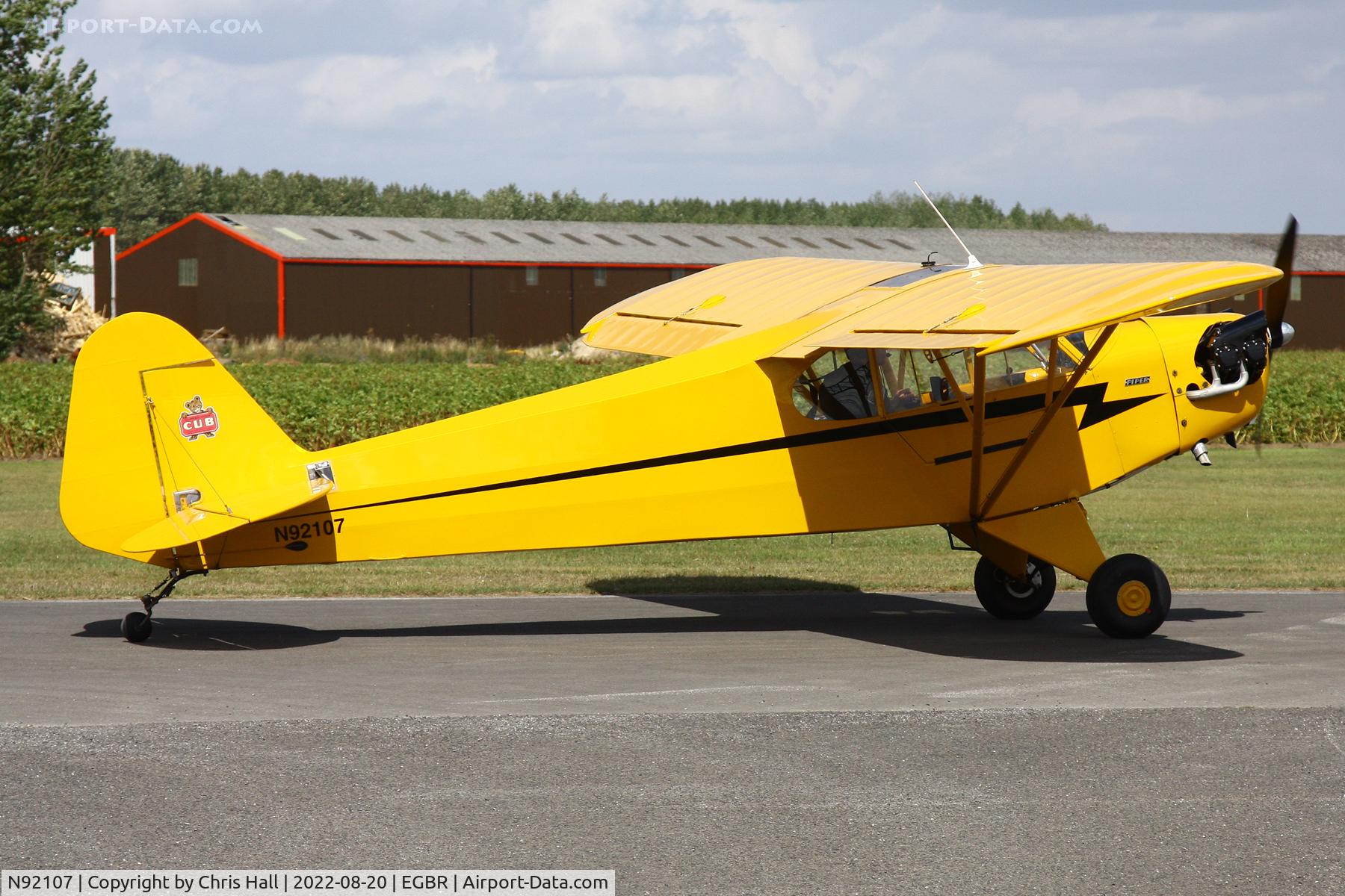 N92107, 1946 Piper J3C-65 Cub C/N 16544, Breighton