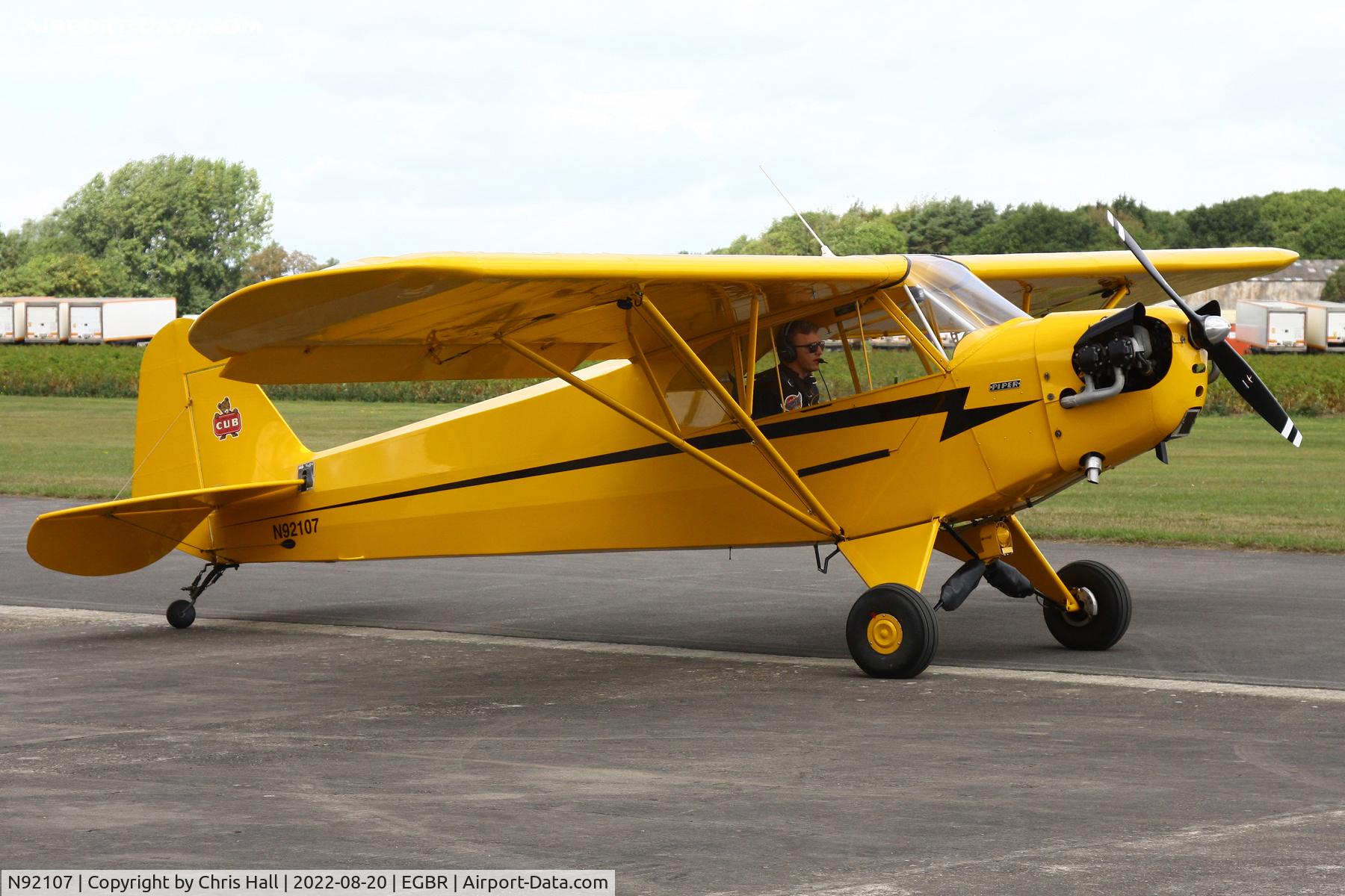 N92107, 1946 Piper J3C-65 Cub C/N 16544, Breighton