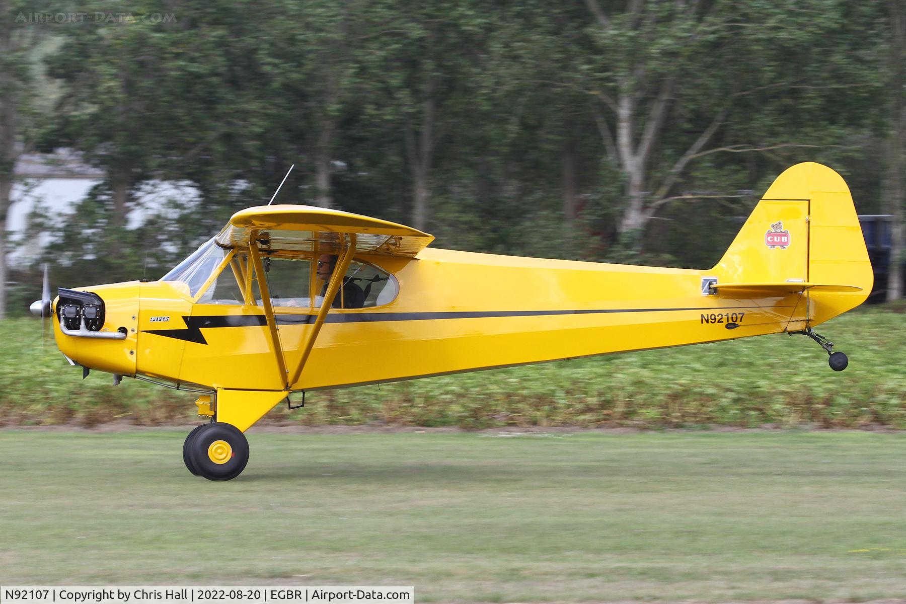 N92107, 1946 Piper J3C-65 Cub C/N 16544, Breighton