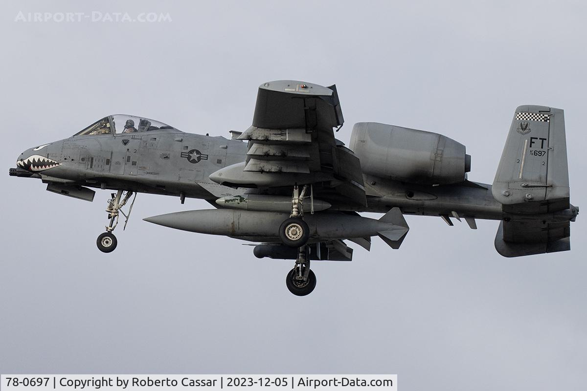 78-0697, 1978 Fairchild Republic A-10C Thunderbolt II C/N 317, Landing