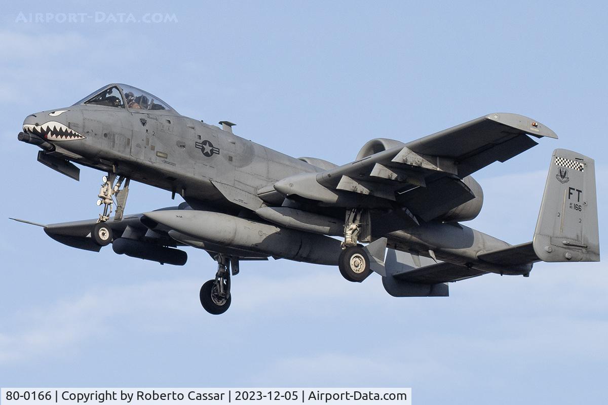 80-0166, 1980 Fairchild Republic A-10A Thunderbolt II C/N A10-0516, Landing