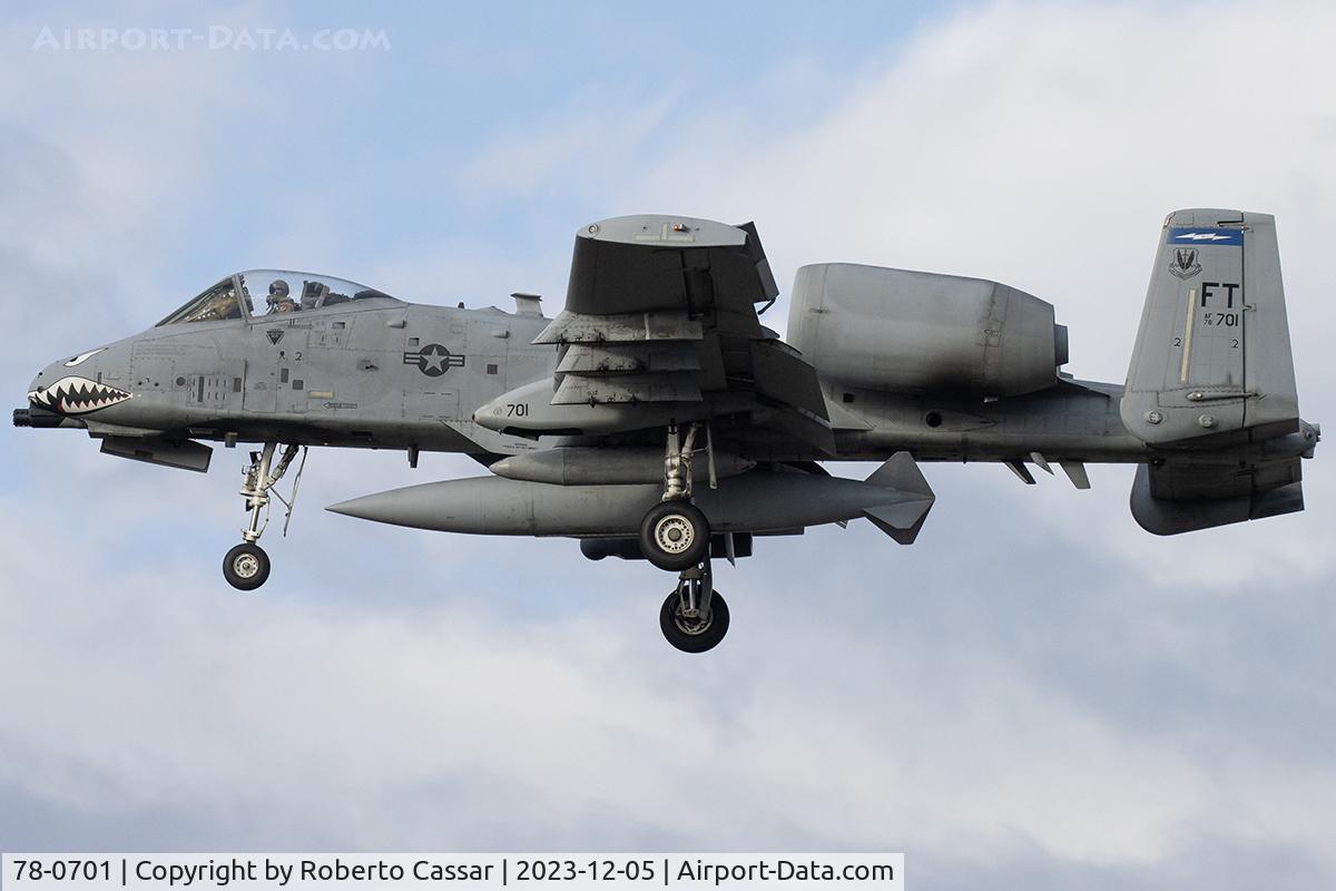 78-0701, 1978 Fairchild Republic A-10C Thunderbolt II C/N A10-0321, Landing