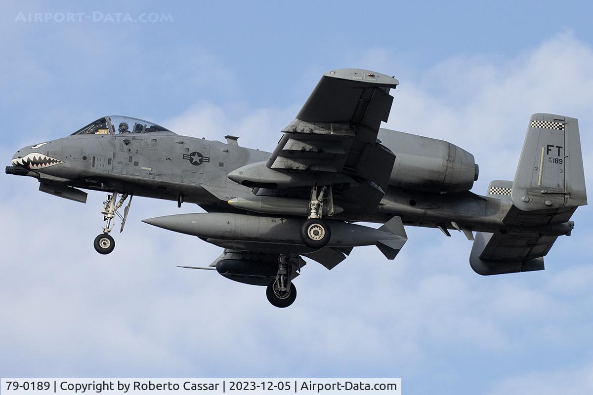 79-0189, 1979 Fairchild Republic A-10C Thunderbolt II C/N A10-0453, Landing