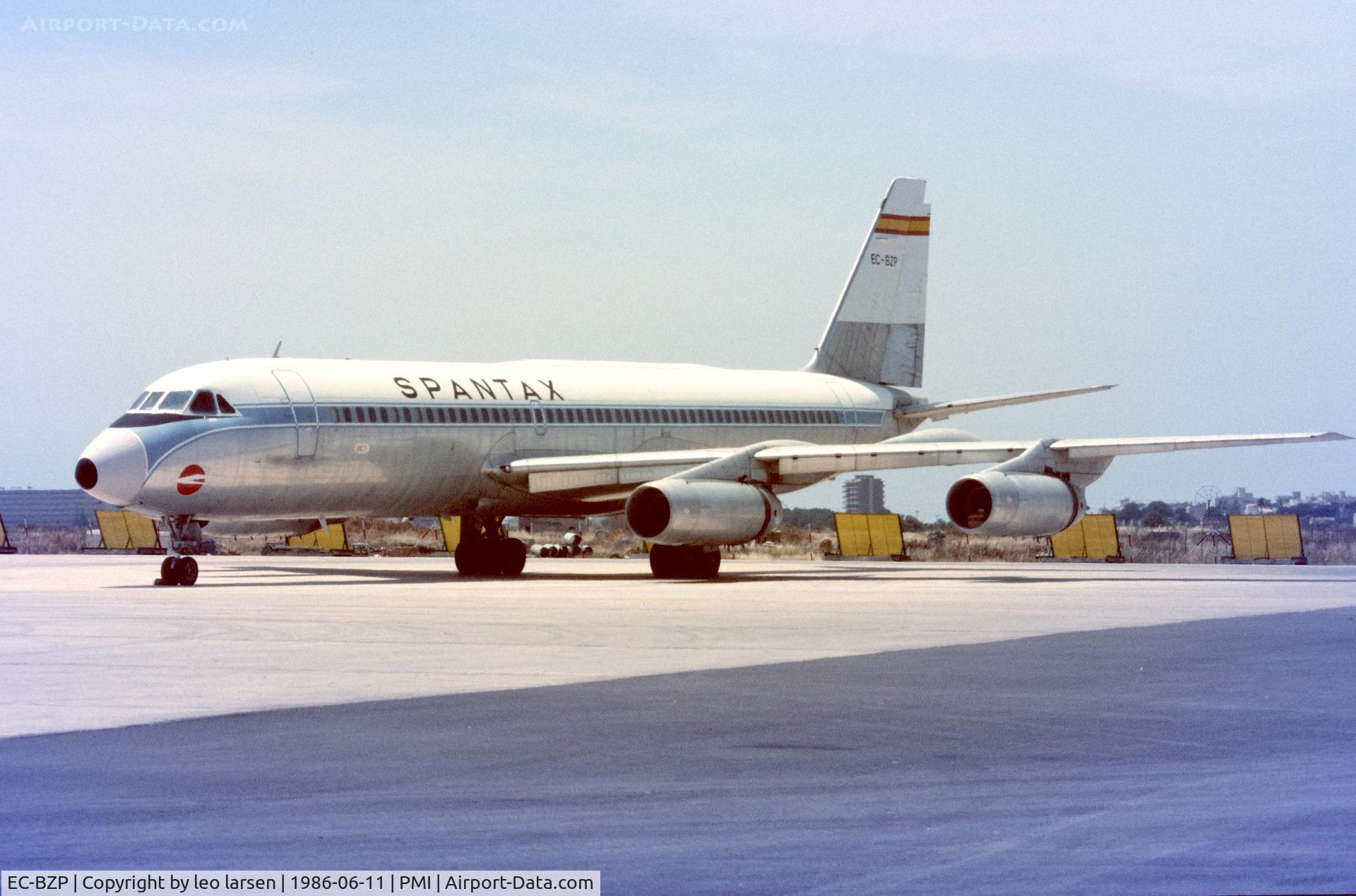 EC-BZP, 1962 Convair CV-990-30A-5 Coronado C/N 30-10-18, Palma de Mallorca 11.6.1986