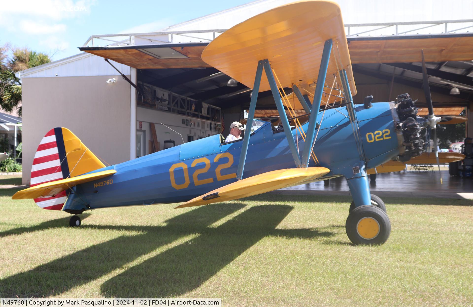 N49760, 1941 Boeing A75N1(PT17) C/N 75-1581, Stearman
