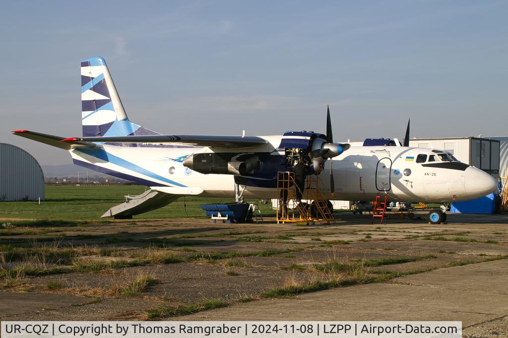 UR-CQZ, Antonov An-26 C/N 9903, Vulkan Air Antonov An-26B - under heavy maintenance