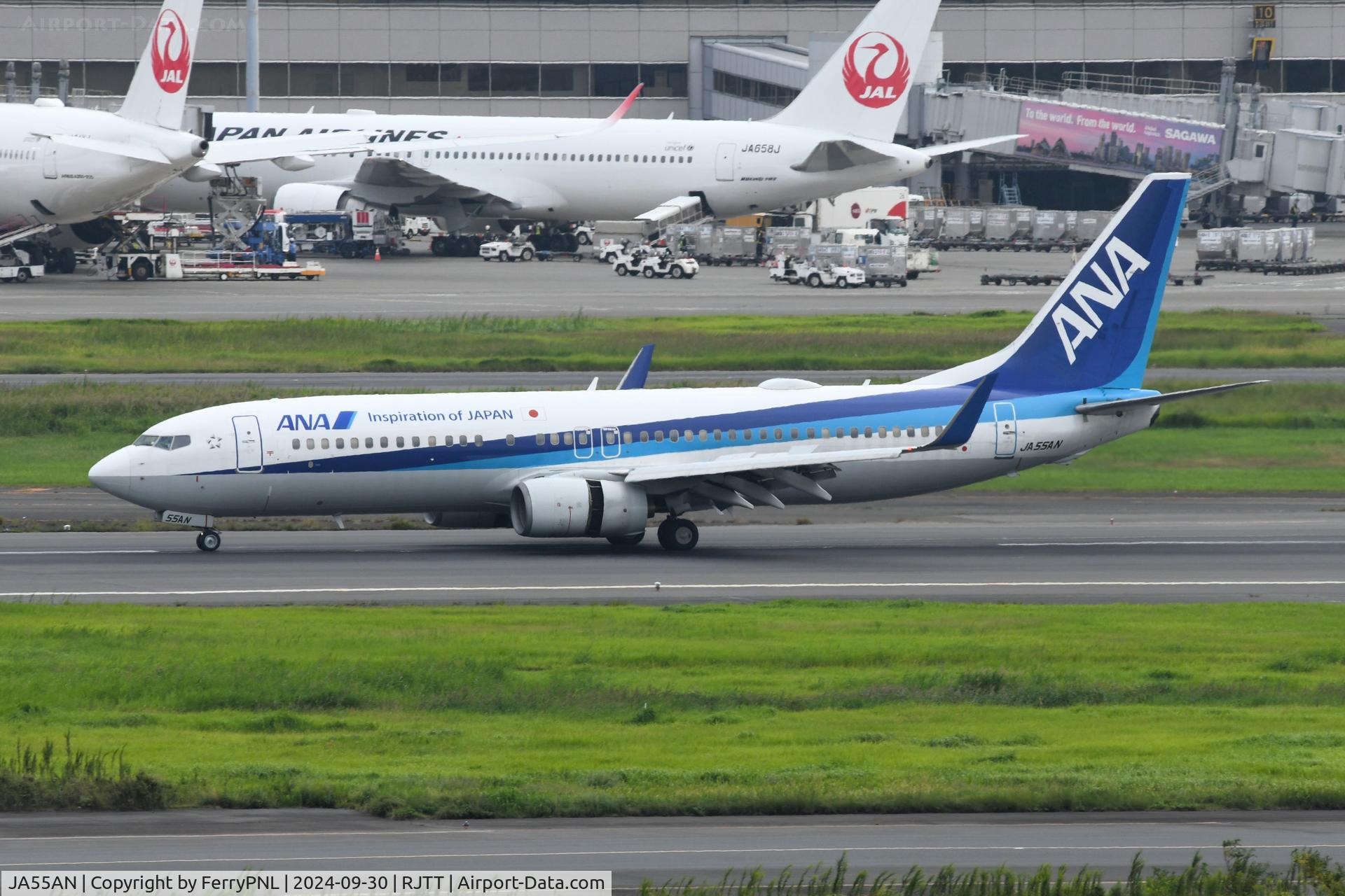 JA55AN, 2009 Boeing 737-881 C/N 33892, Arrival of ANA B738