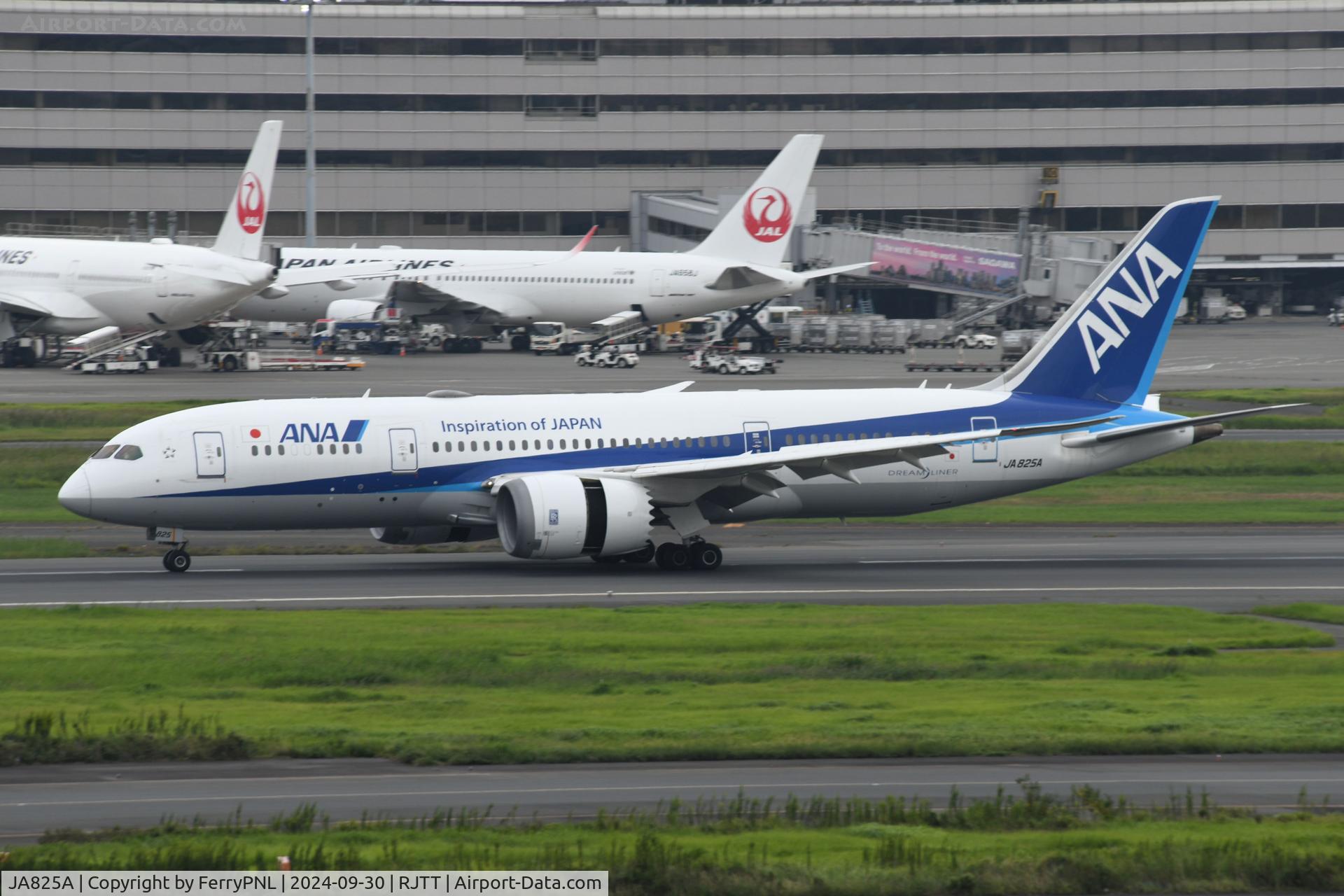 JA825A, 2014 Boeing 787-8 Dreamliner Dreamliner C/N 34516, Landing of ANA B788 in HND