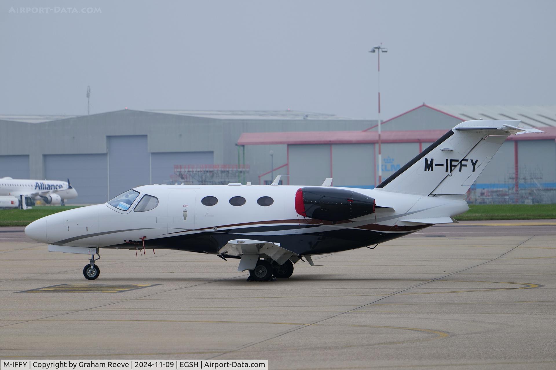 M-IFFY, 2009 Cessna 510 Citation Mustang Citation Mustang C/N 510-0192, Parked at Norwich.