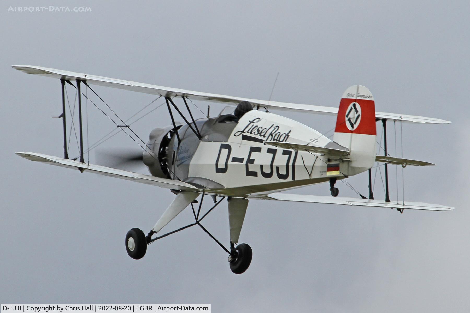 D-EJJI, Bucker Bu-133C Jungmeister C/N 1006, Beighton